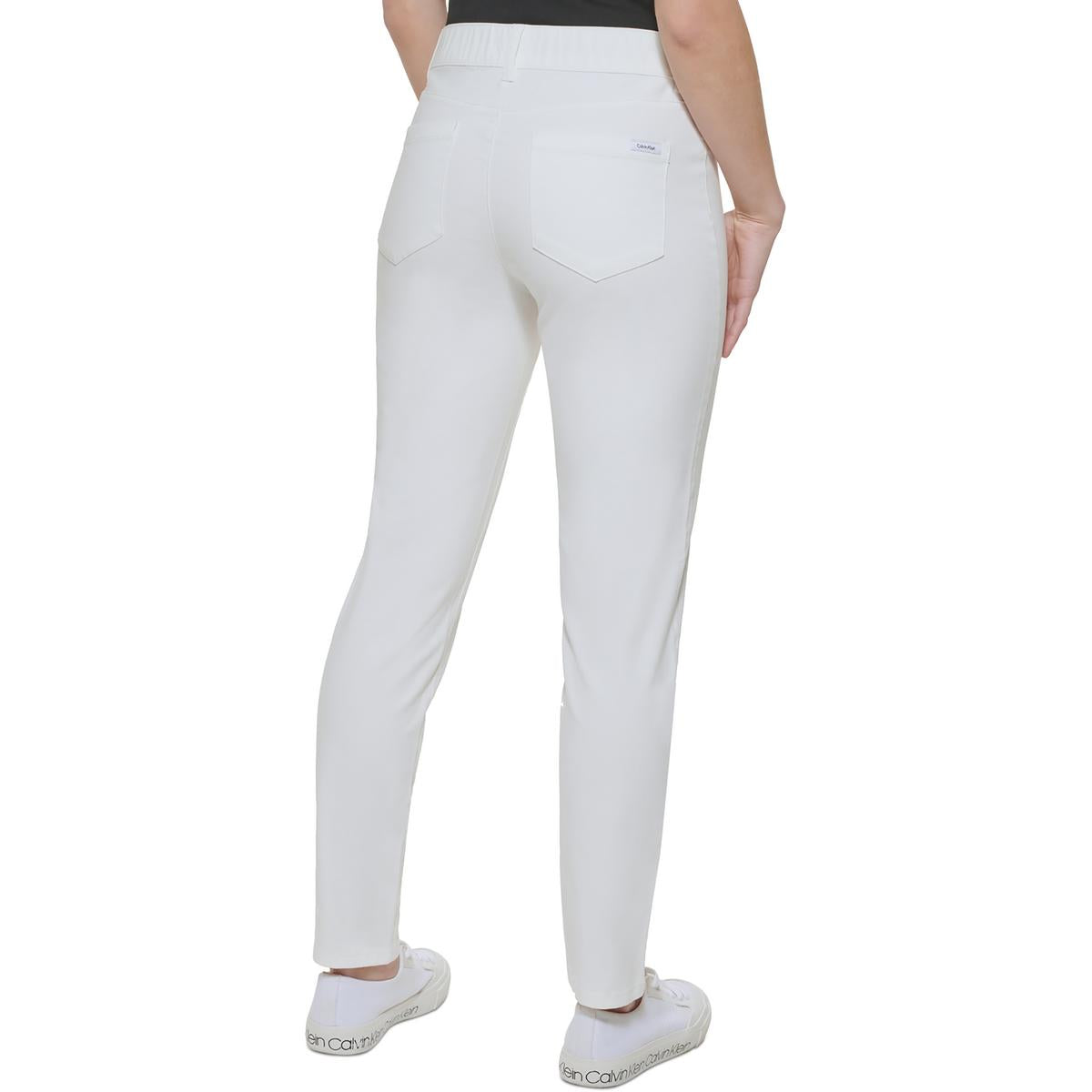 Womens Twill High Rise Skinny Pants