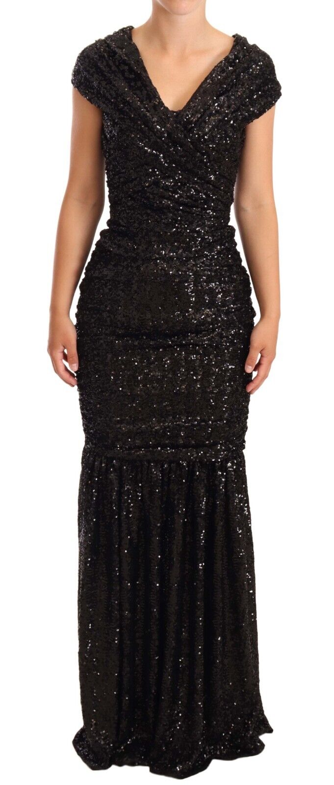 Dolce & Gabbana  Black Sequin Evening Dress