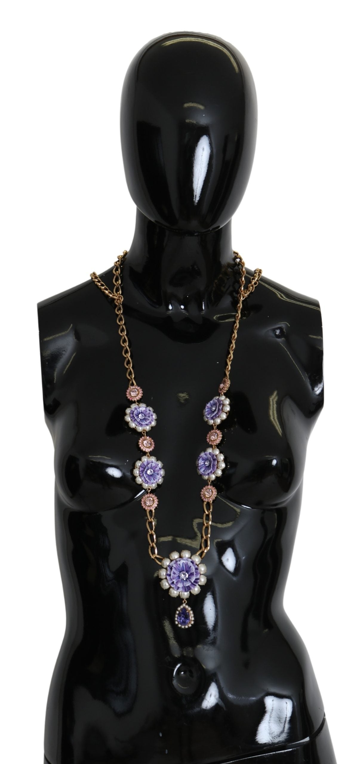 Dolce & Gabbana  Purple Flower Necklace