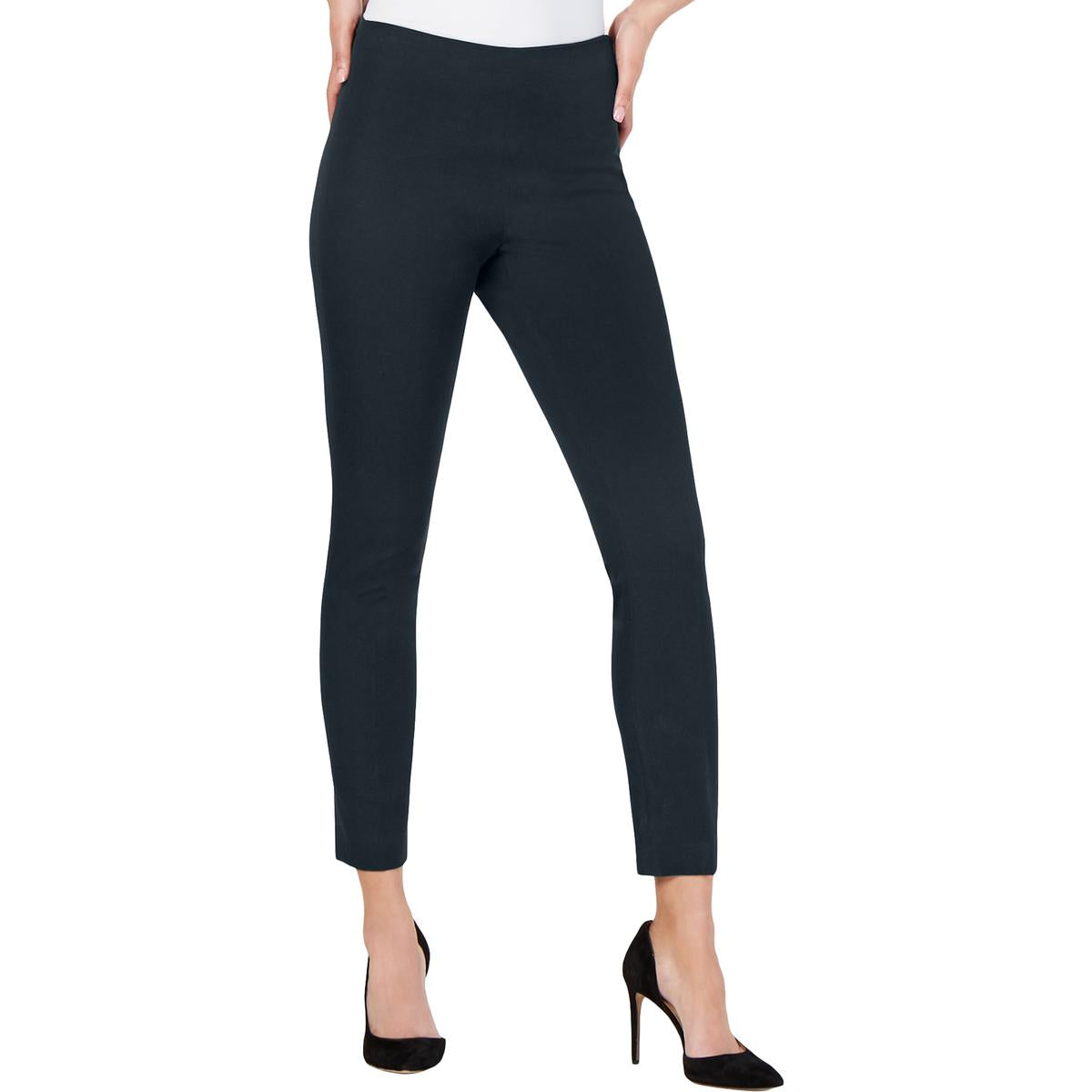 Juliette Womens Flat Front Stretch Dress Pants