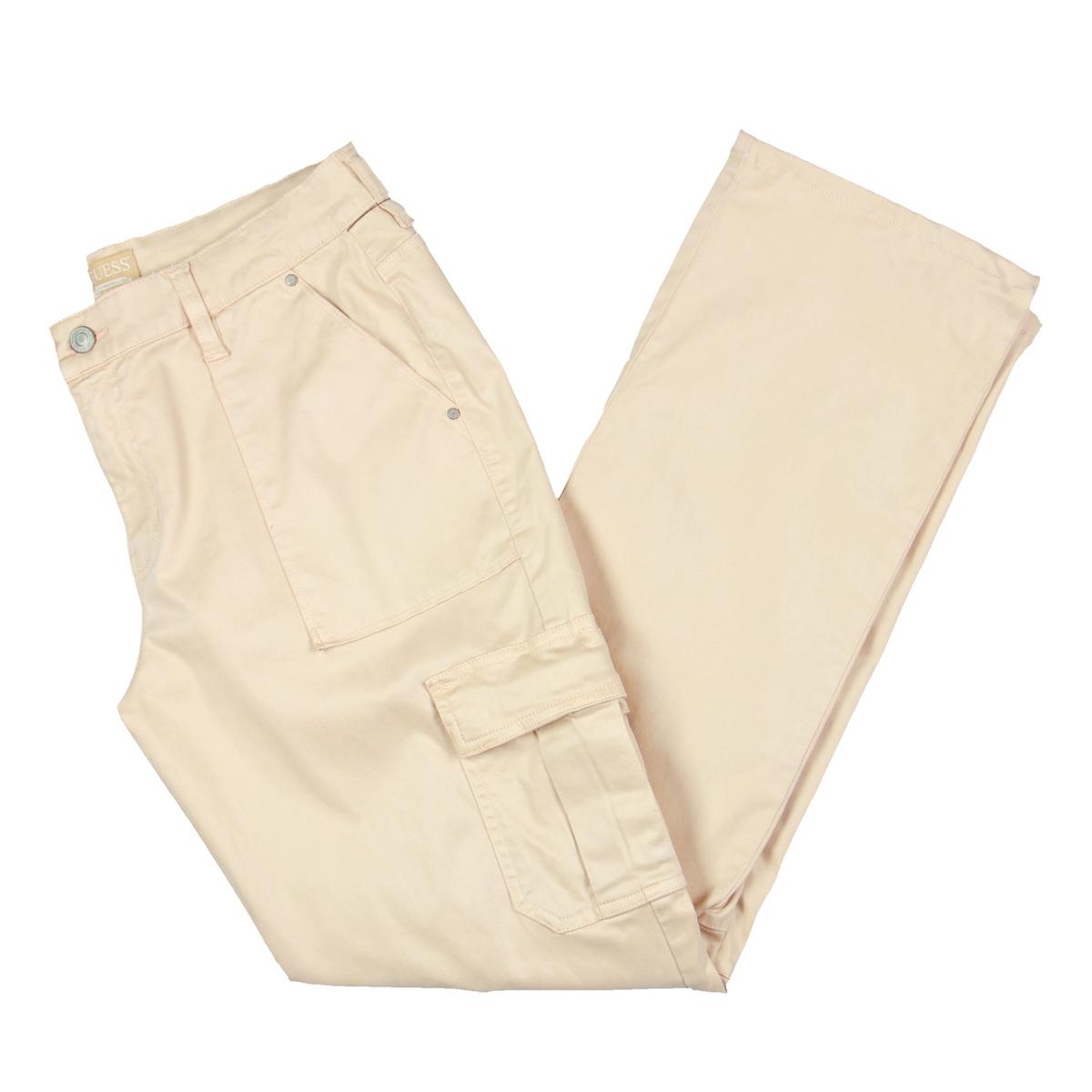 Womens Mid Rise Deep Pocket Cargo Pants