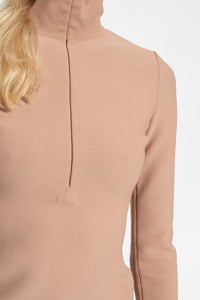 Alaia New Angie Dress Stretch Knit In Nude3