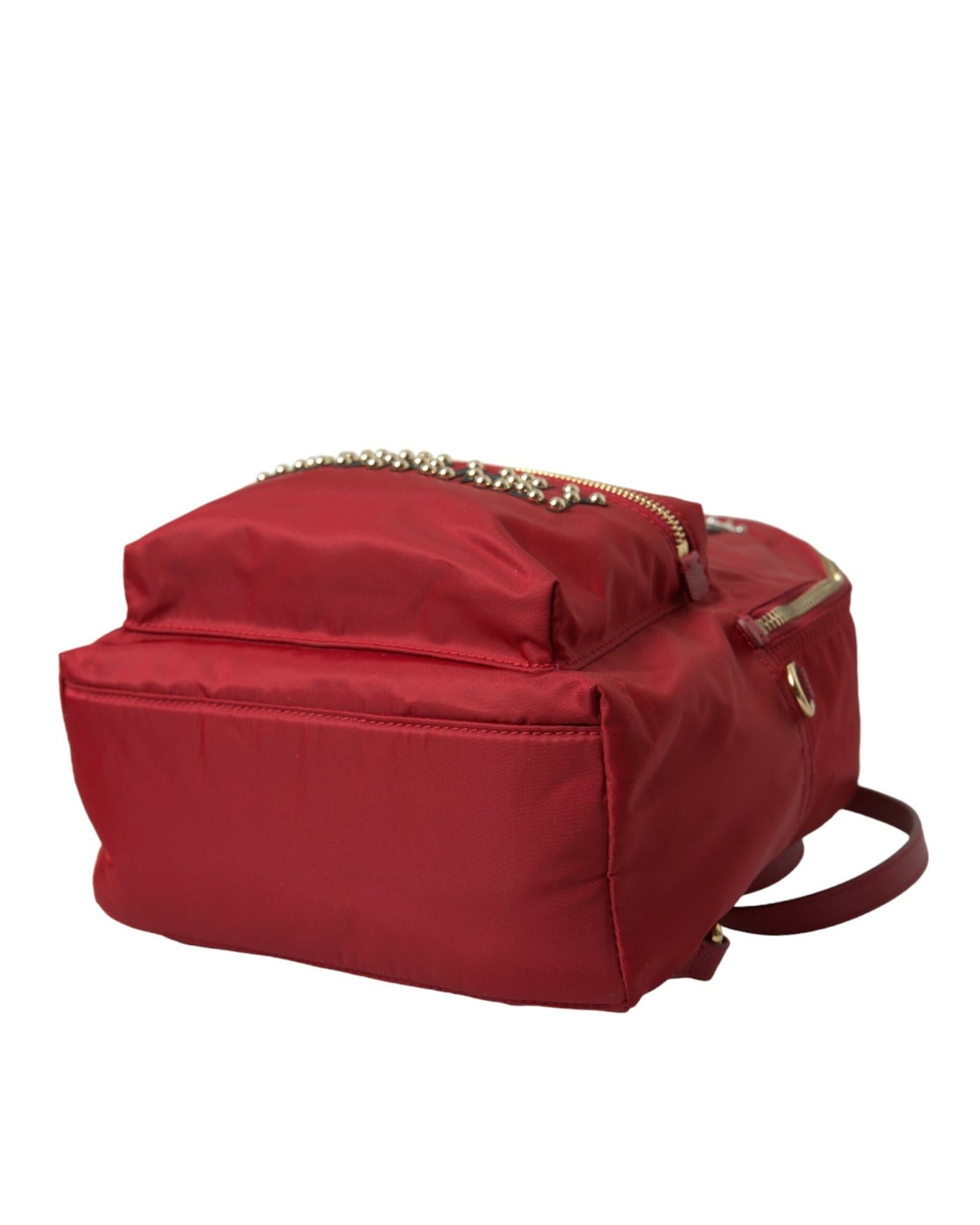 Dolce & Gabbana  DG Family Nylon Backpack in Red