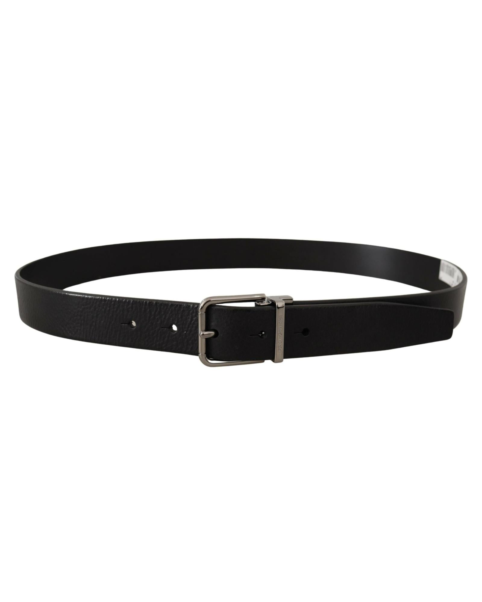 Dolce & Gabbana  Men's Black Leather Belt