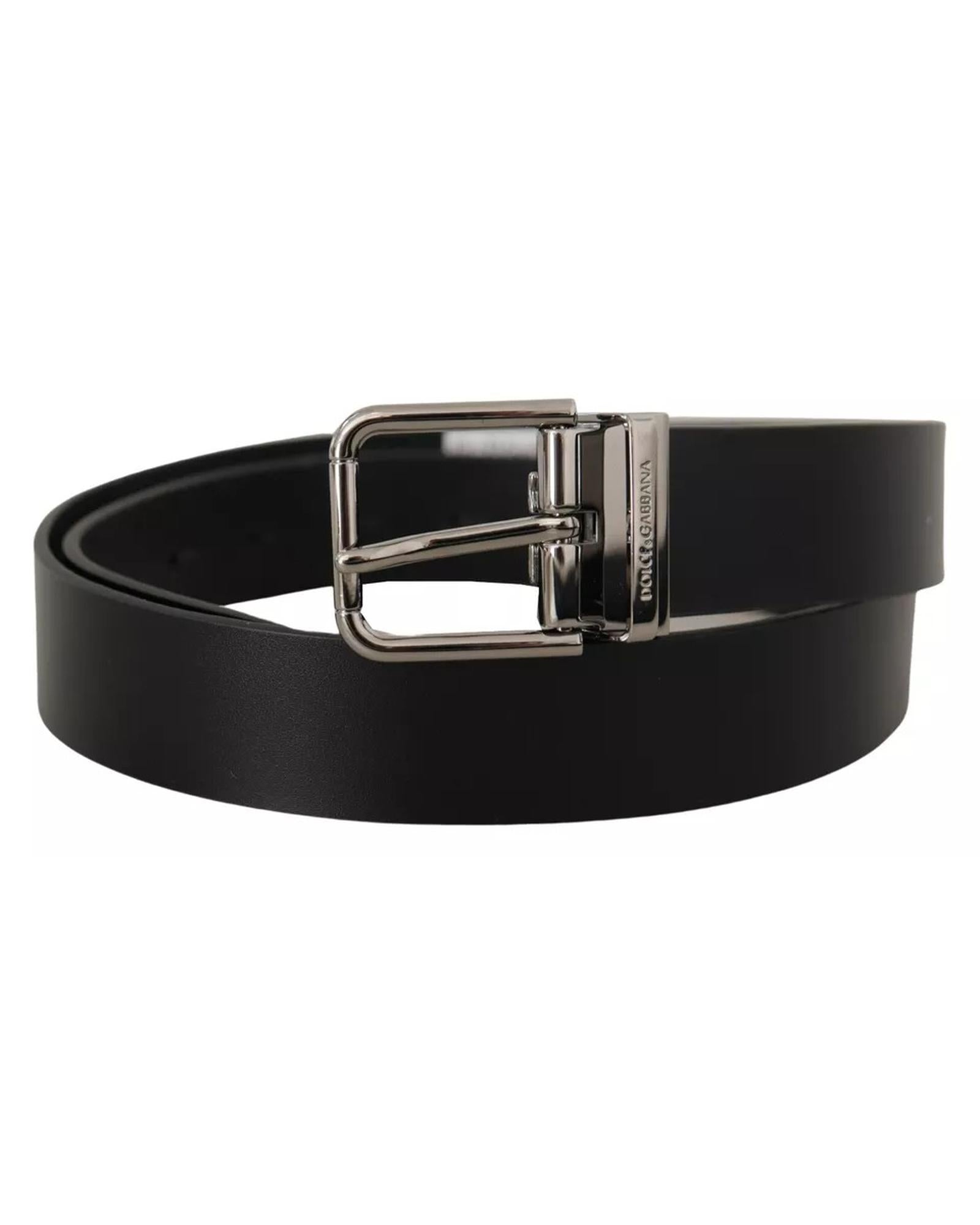 Dolce & Gabbana  Men's Black Leather Belt