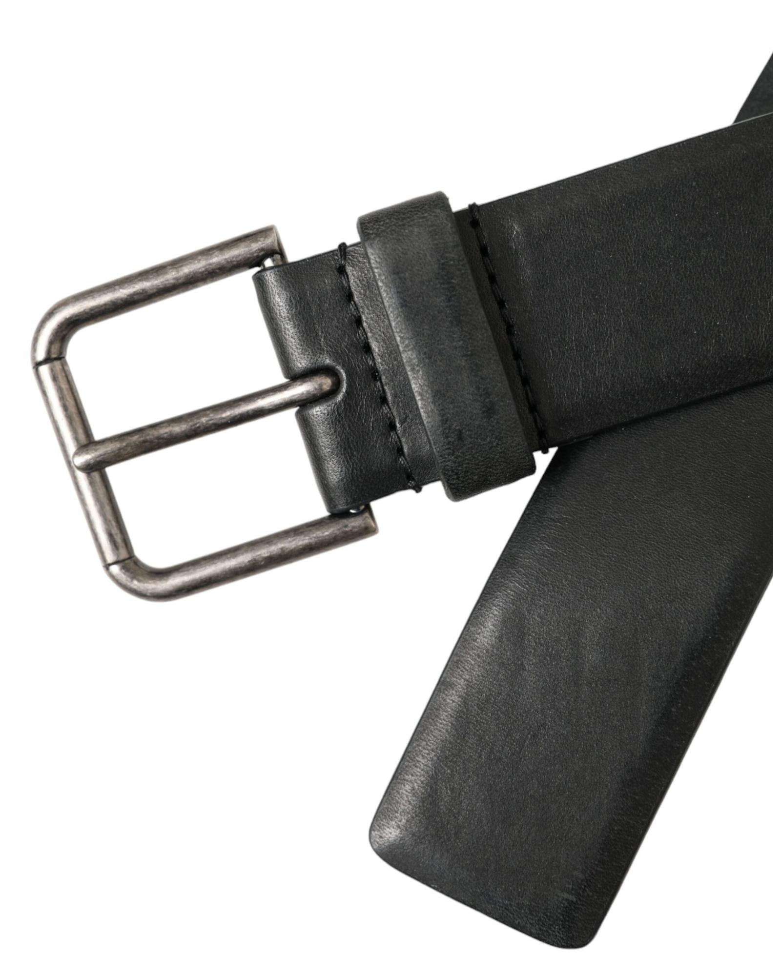 Dolce & Gabbana Leather Metal Buckle Belt