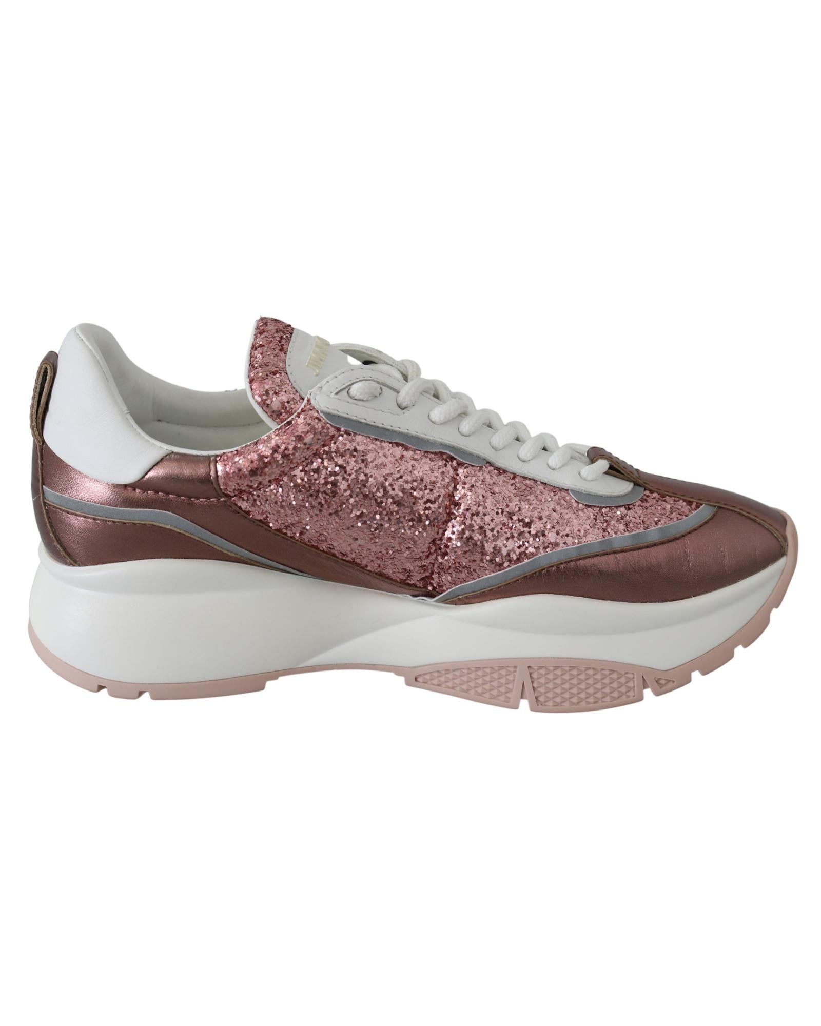 Jimmy Choo  Diamond Sneakers - Rose Gold4