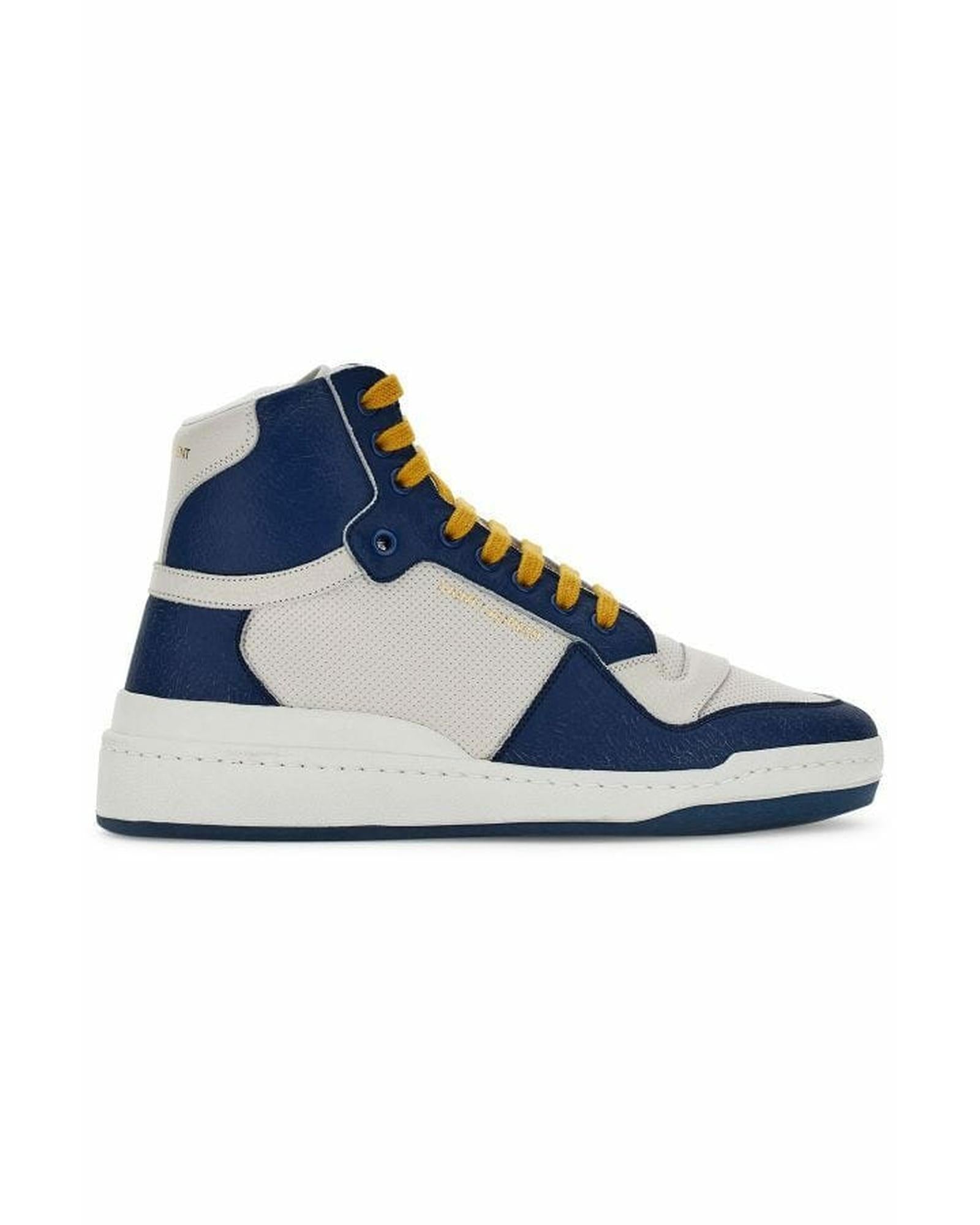 Saint Laurent  Court Classic High-Top Sneakers BlueWhite