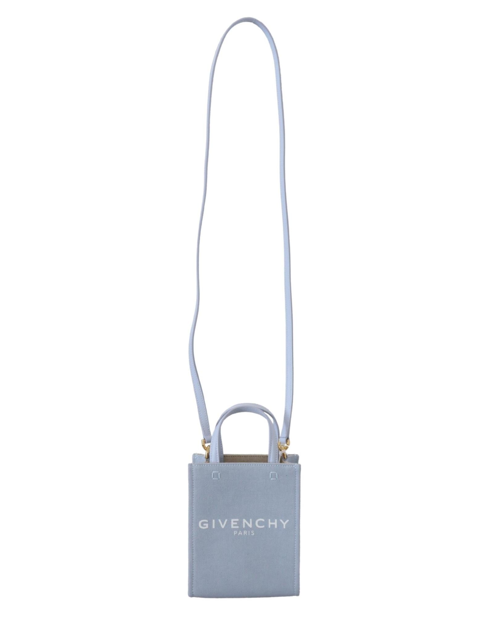 Givenchy  Mini 4G Canvas Tote Bag Blue