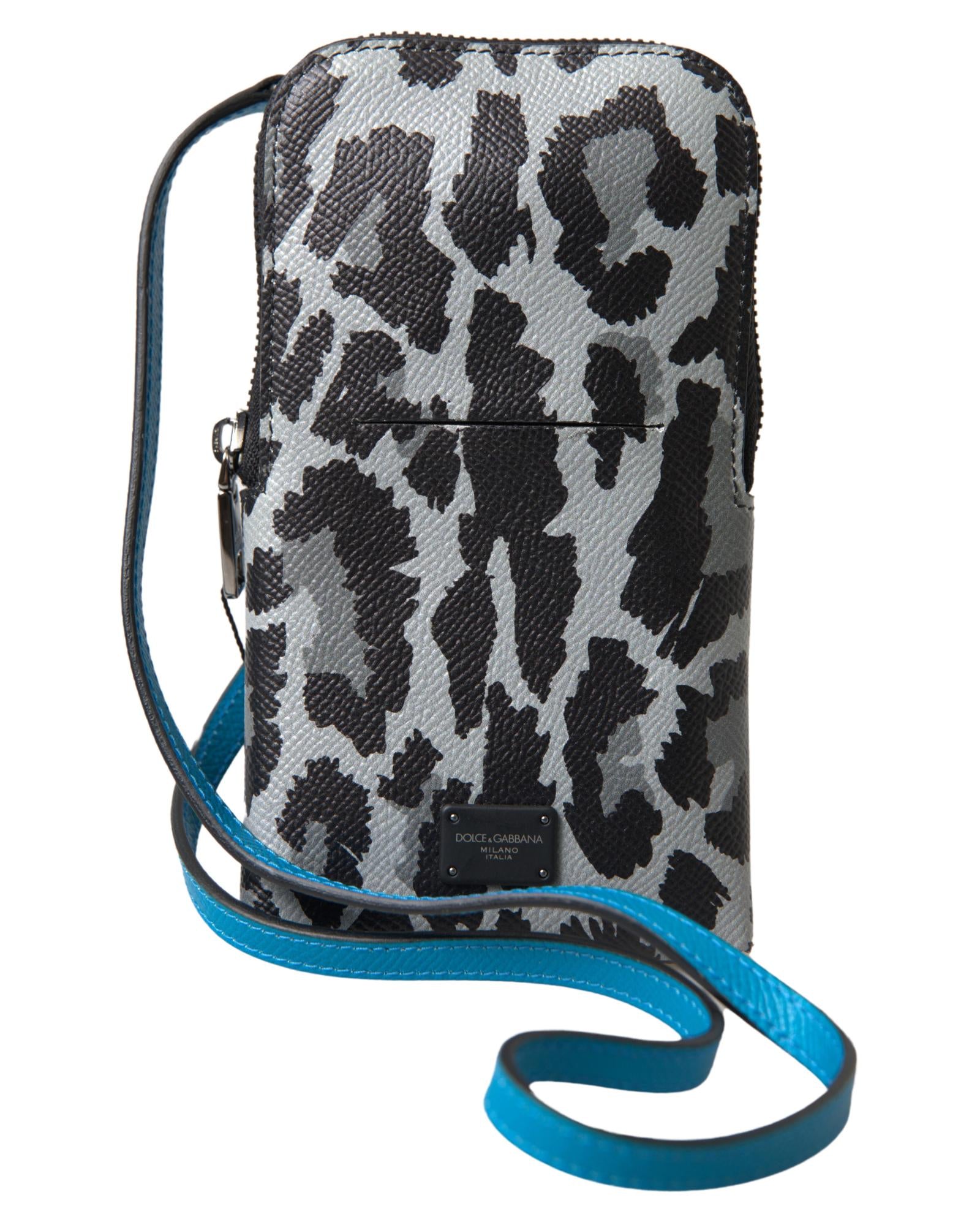 Dolce & Gabbana  Leopard Print Leather Phone Case