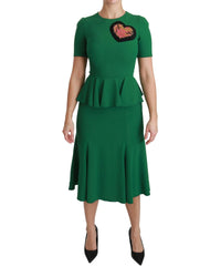 Dolce & Gabbana Heart Patch Midi Dress5