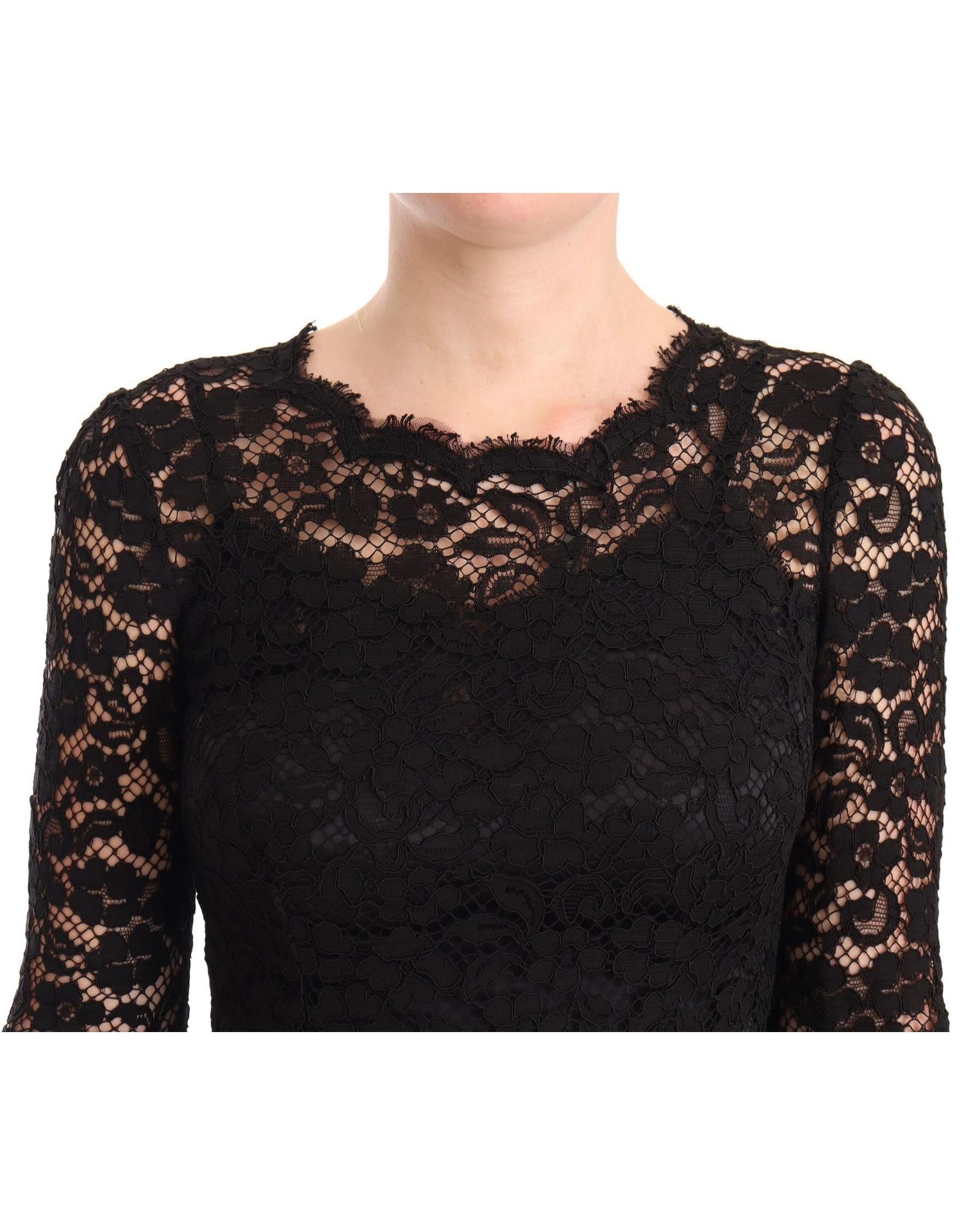 Dolce & Gabbana Lace Mermaid Long Sleeves Dress10