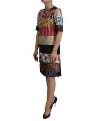 Dolce & Gabbana Patchwork Floral Jacquard Mini Gown Dress14