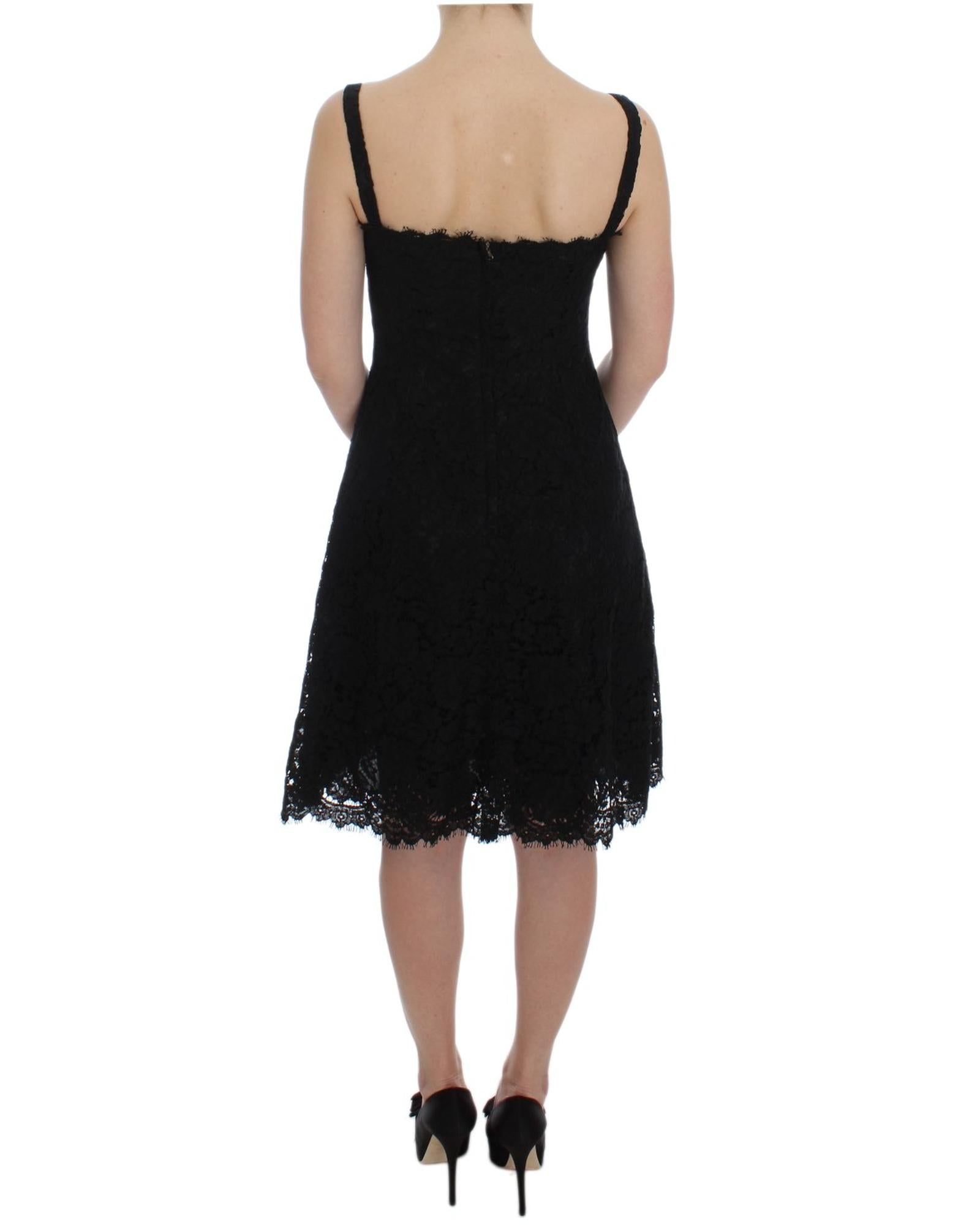 Dolce & Gabbana Floral Lace Shift Knee Length Dress41