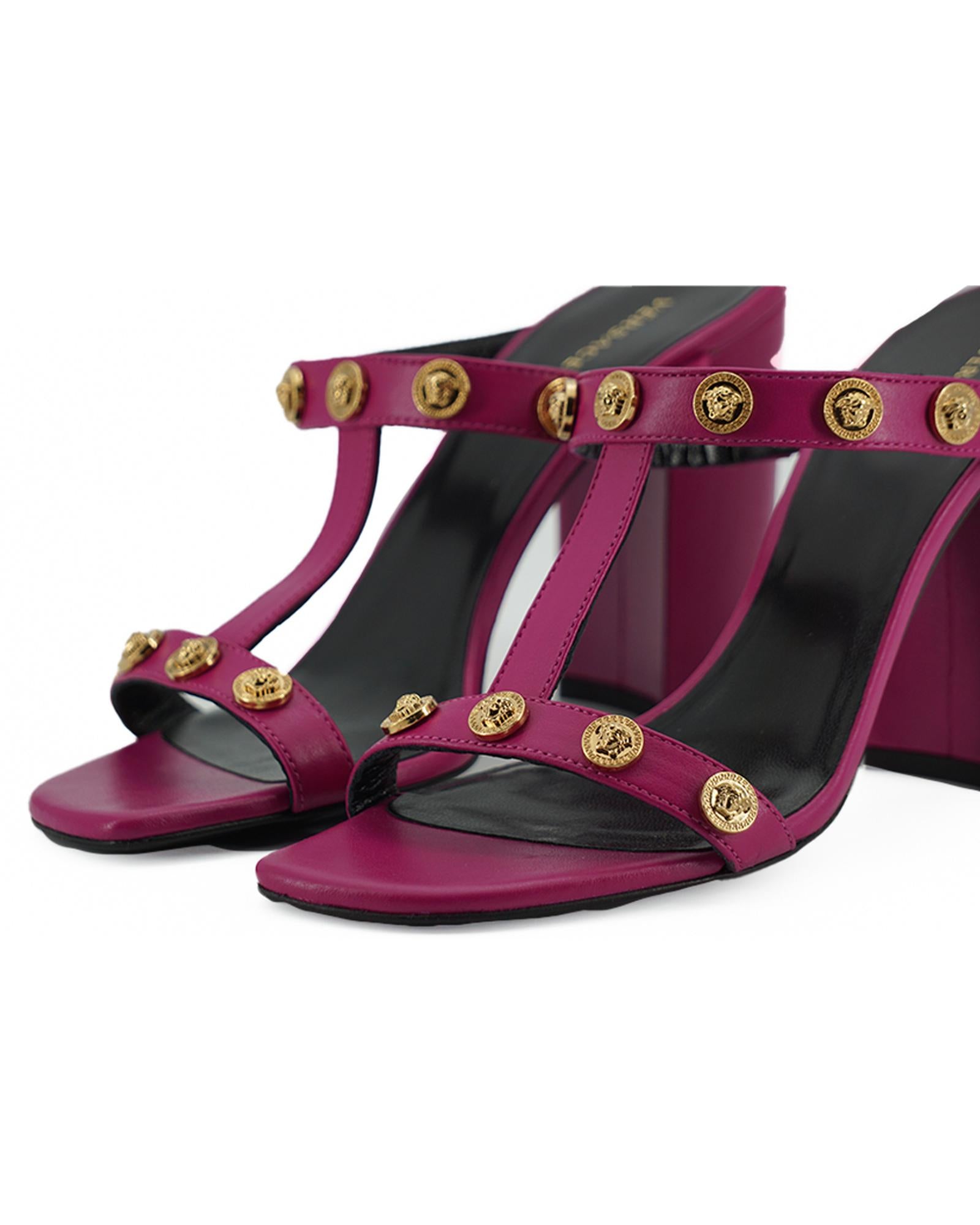 Versace  Medusa Head Slide Sandal for Women Purple