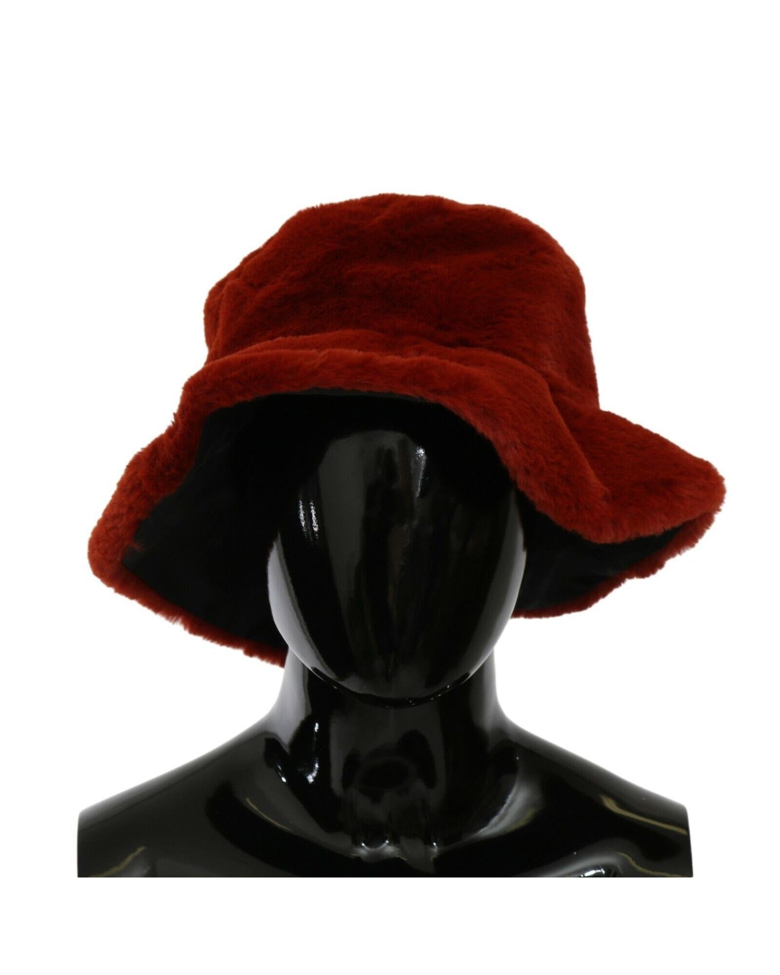 Dolce & Gabbana Fur Wide Brim Bucket Hat