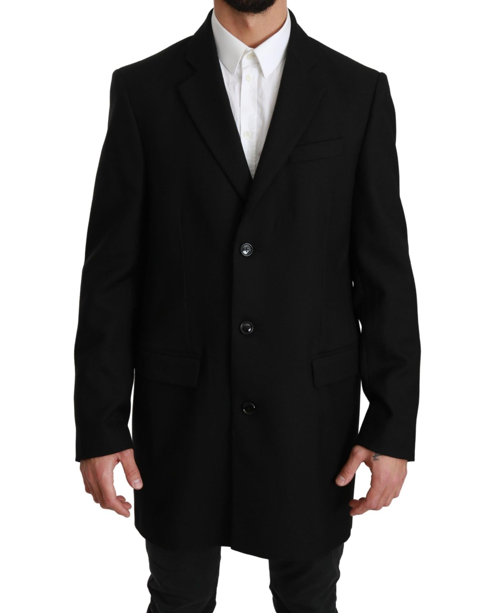 Dolce & Gabbana  Men's Black Wool Blazer