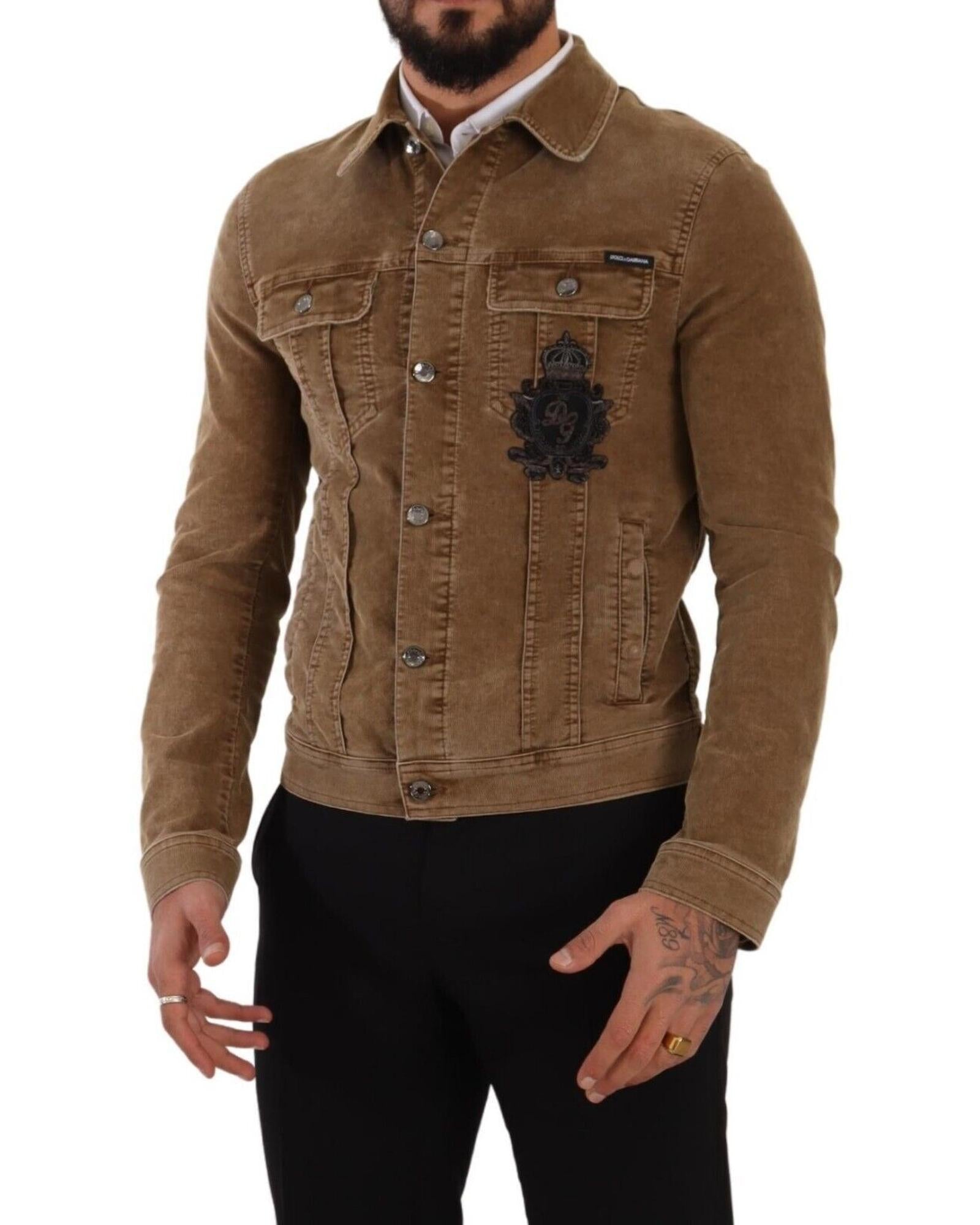 Dolce & Gabbana  Men's Corduroy Jacket Brown