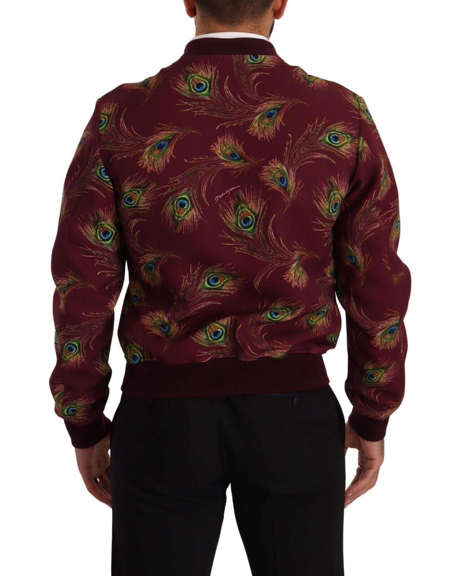 Dolce & Gabbana  Men's Peacock Bomber Jacket