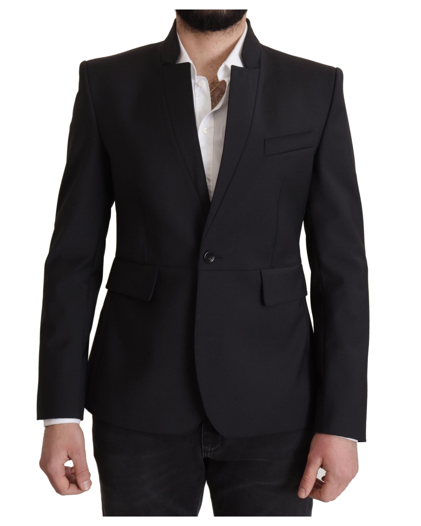 Dolce & Gabbana  Men's Classic Slim Fit Black Blazer