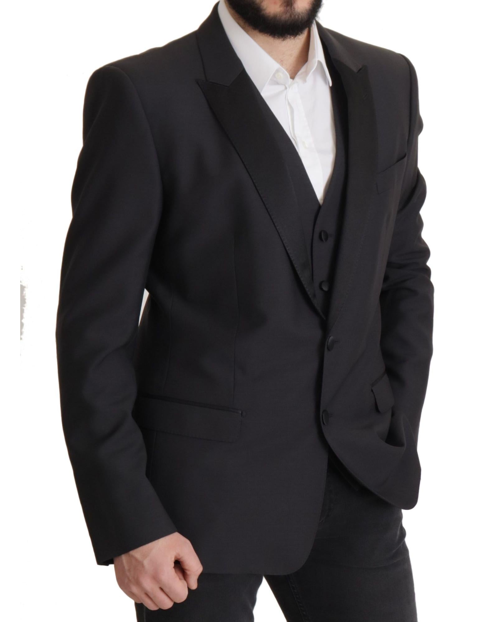 Dolce & Gabbana  Classic Fit Wool Blazer - Black