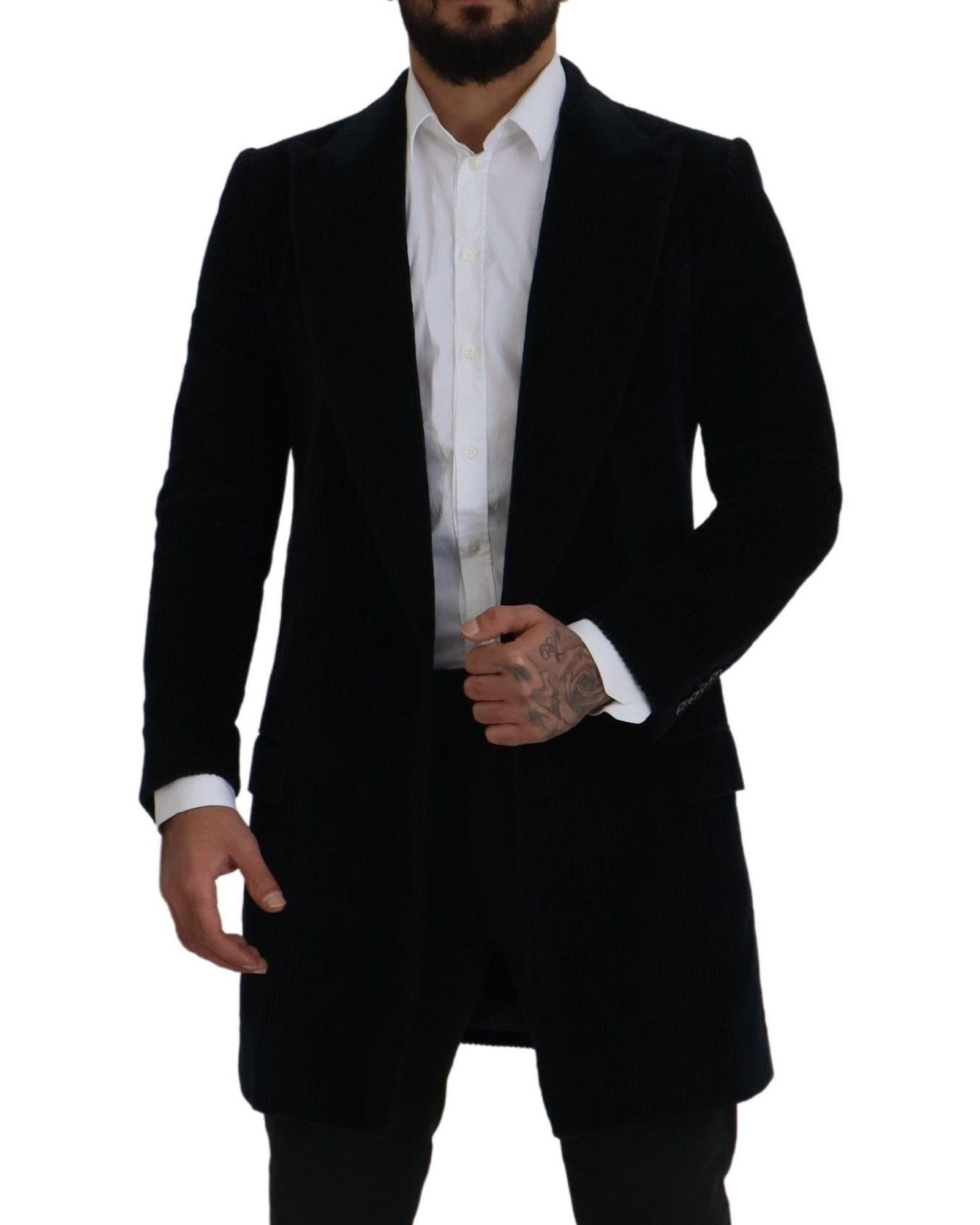 Dolce & Gabbana  Men's Black Corduroy Blazer