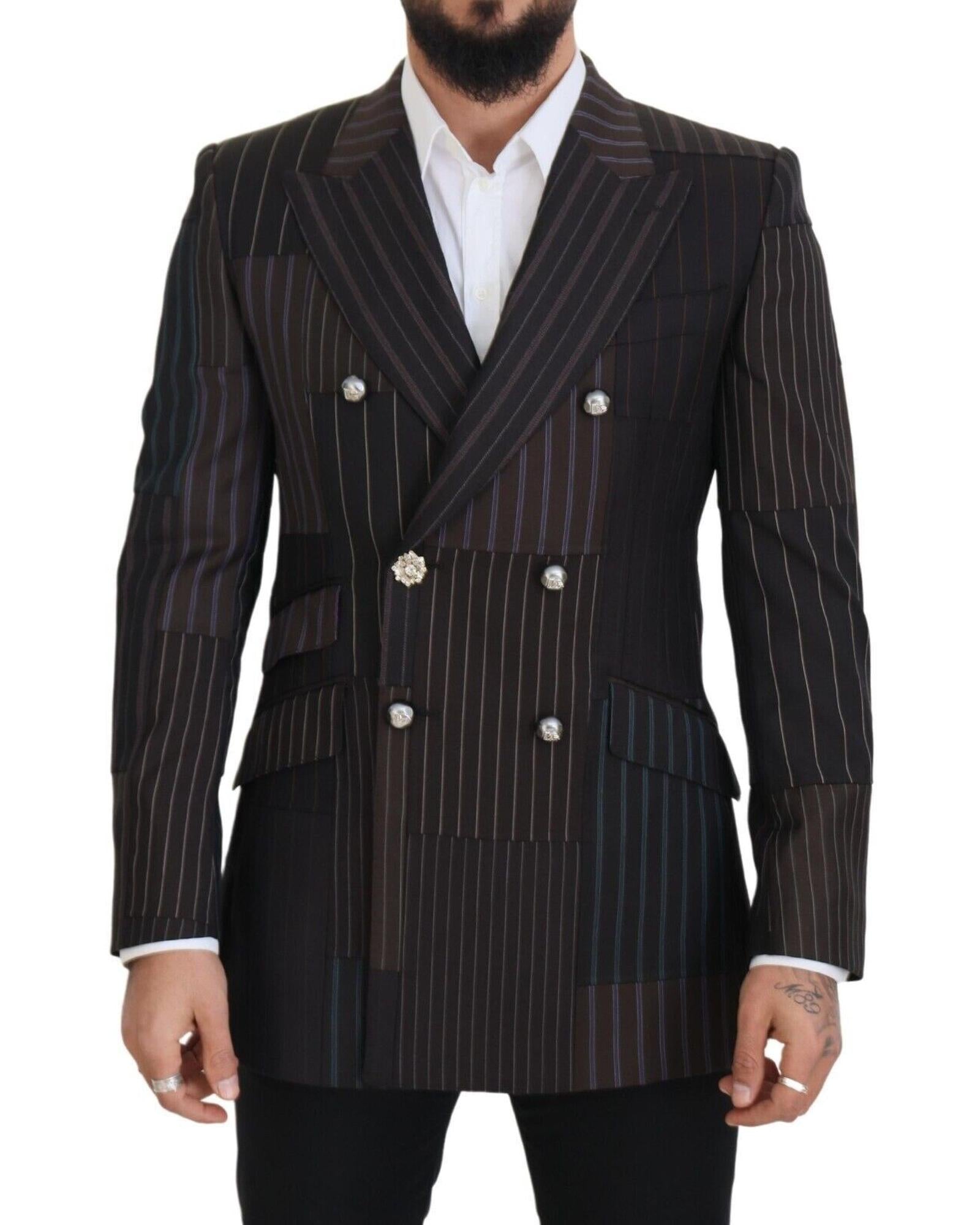 Dolce & Gabbana  Men's Double-Breasted Striped Blazer