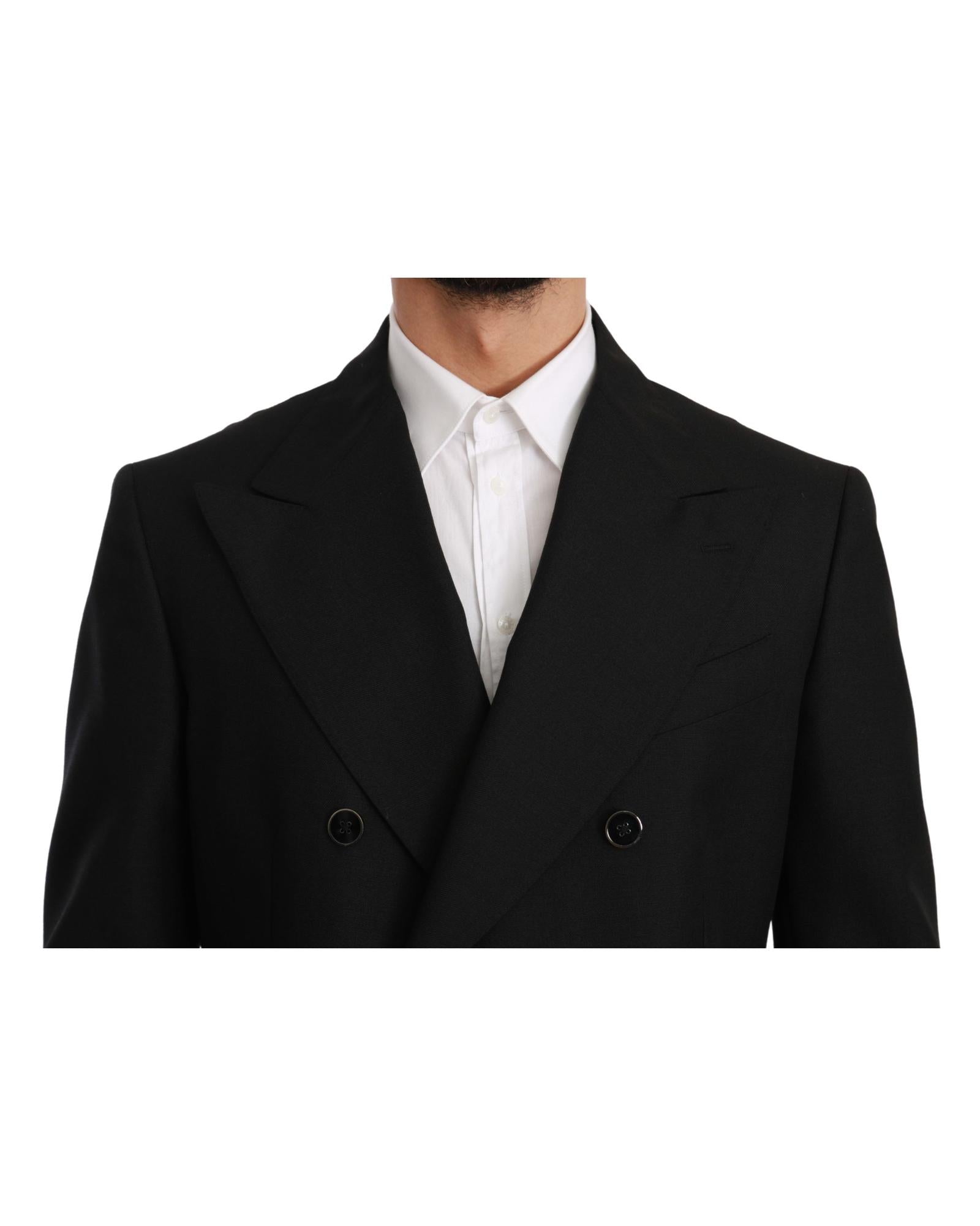 Dolce & Gabbana  Men's Double Breasted Blazer Black