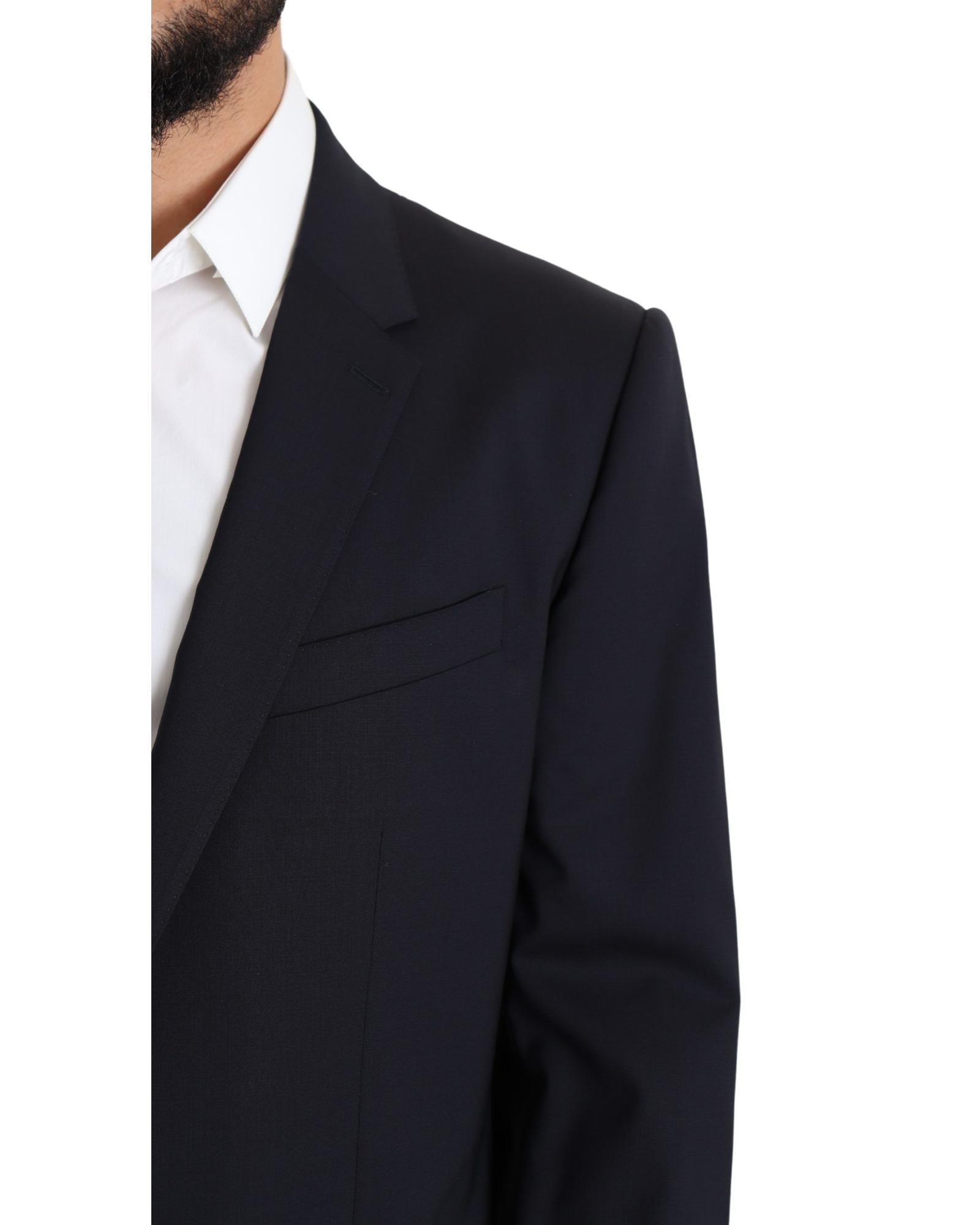 Dolce & Gabbana  Men's Classic Fit Navy Wool Blazer