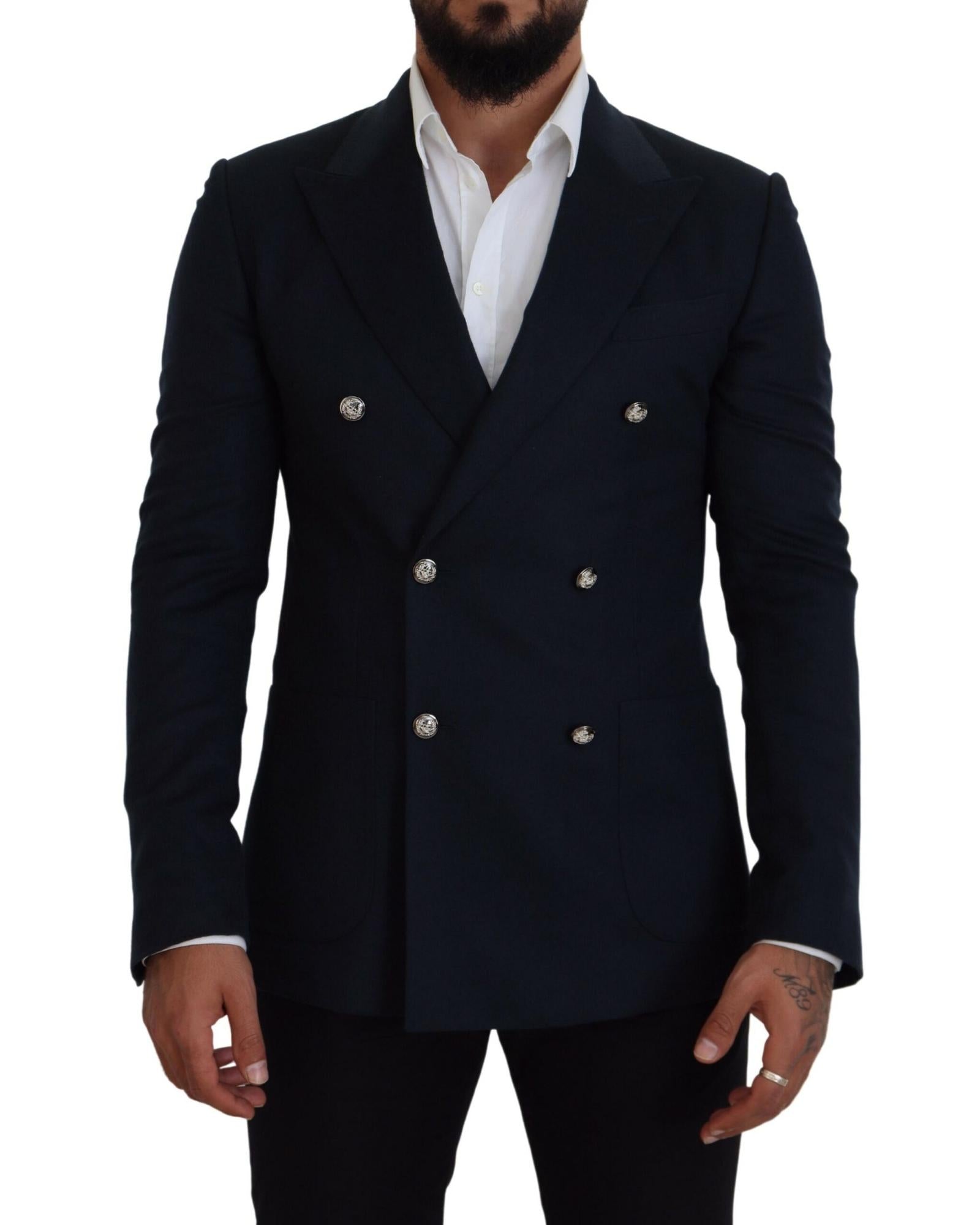 Dolce & Gabbana  Men's Double Breasted Blazer Navy