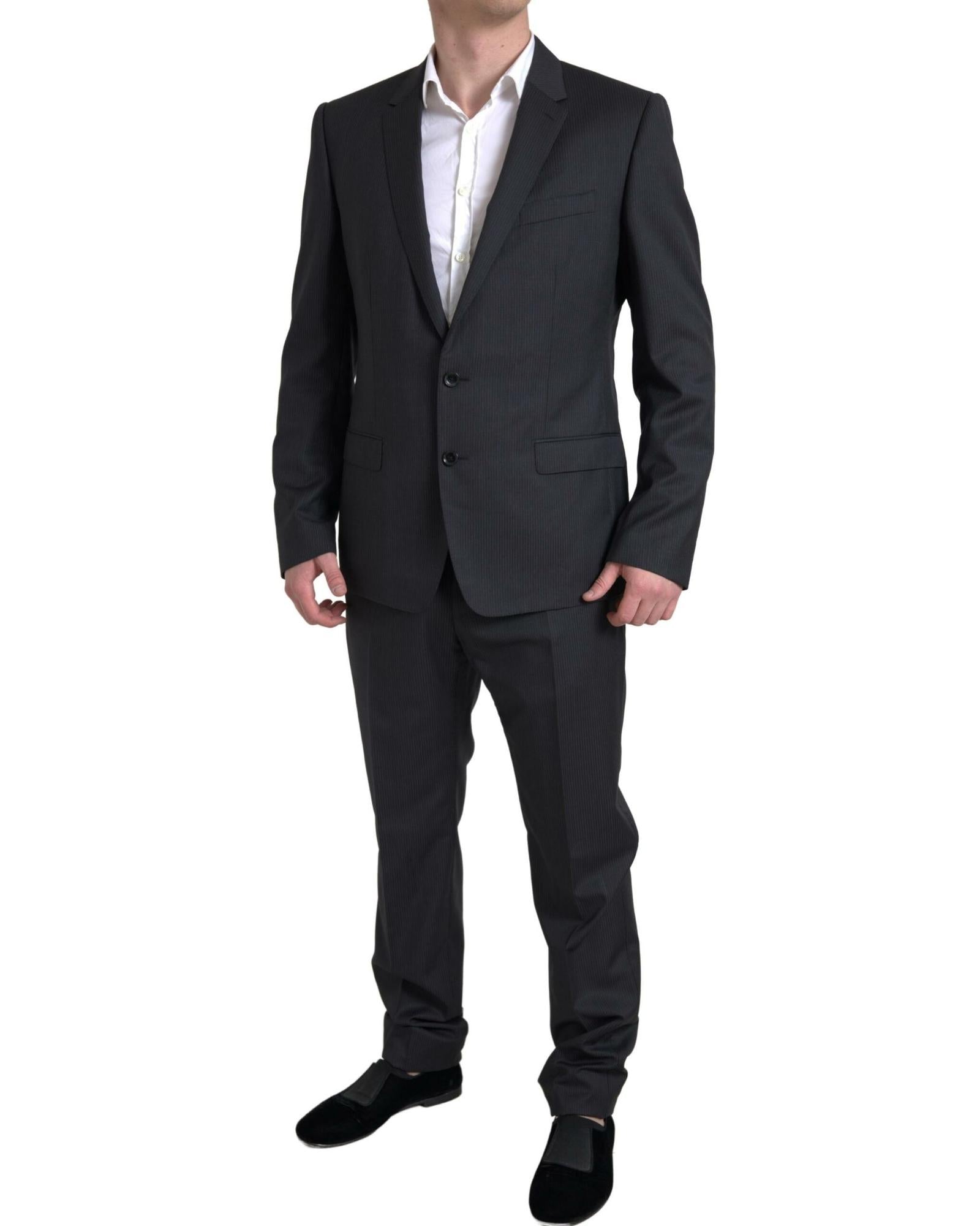 Dolce & Gabbana  Men's Two-Button Wool Suit - Black