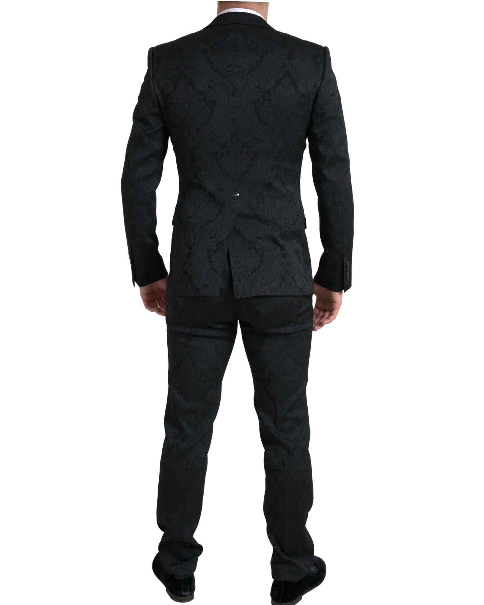 Dolce & Gabbana  Men's Damask Suit - Black