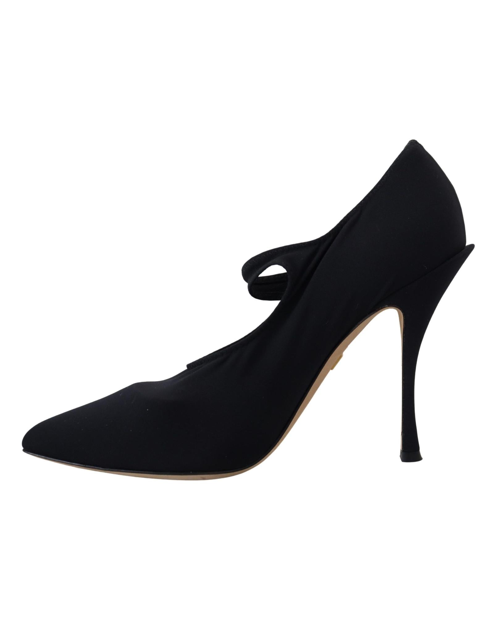 Dolce & Gabbana  Black Neoprene Pumps