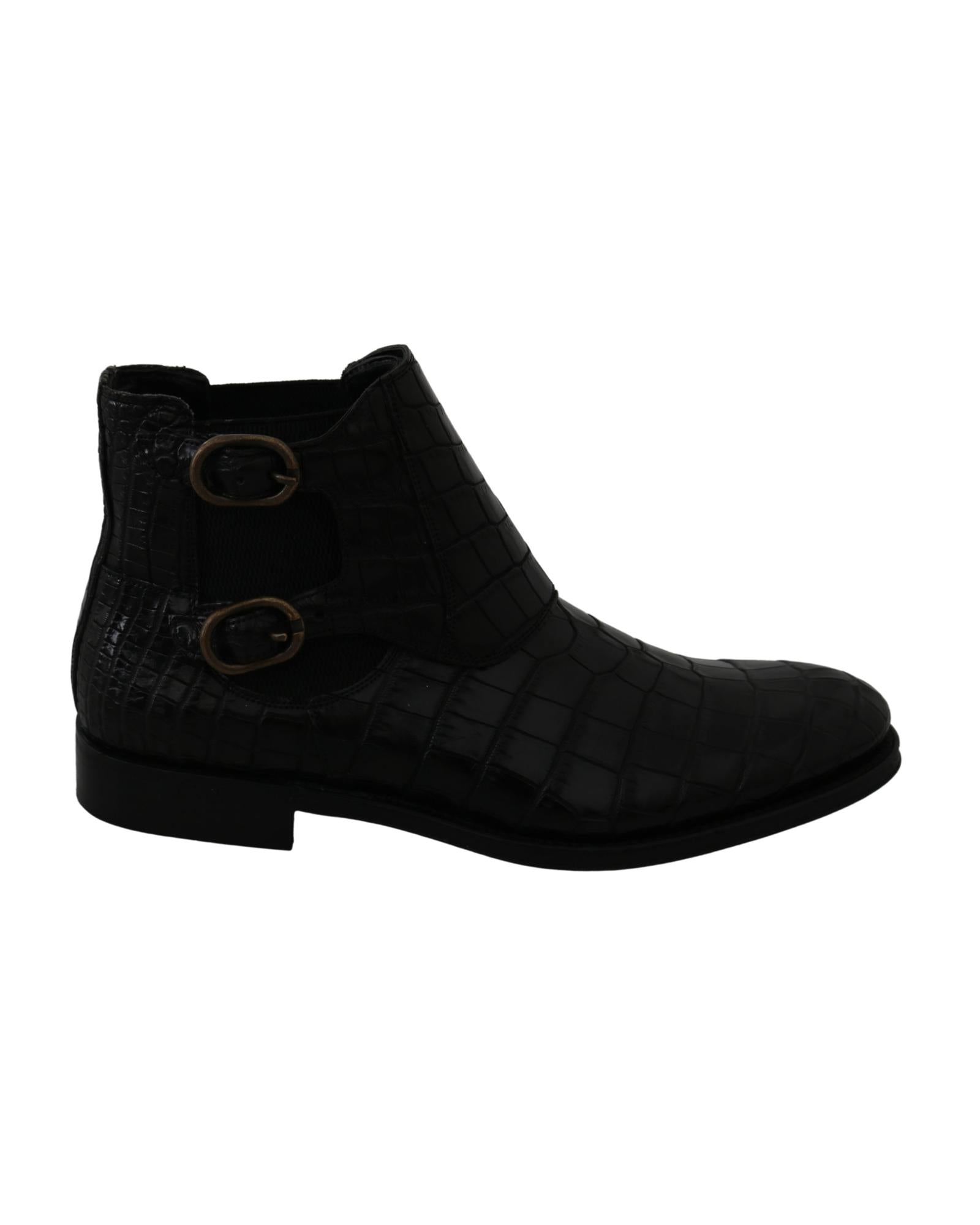 Dolce & Gabbana Gorgeous  Crocodile Leather Derby Boots