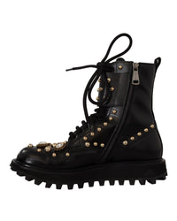 Dolce & Gabbana Crystal Embellished Leather Boots15