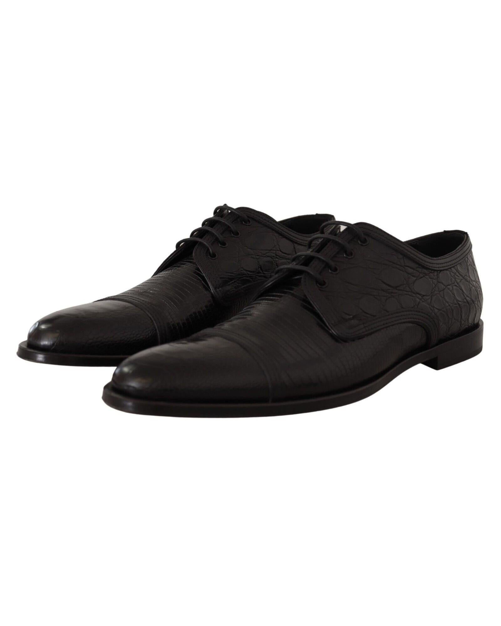 Dolce & Gabbana Exotic Leather Lace Up Formal Derby Shoes