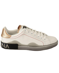 Dolce & Gabbana  Portofino Leather Sneakers White16