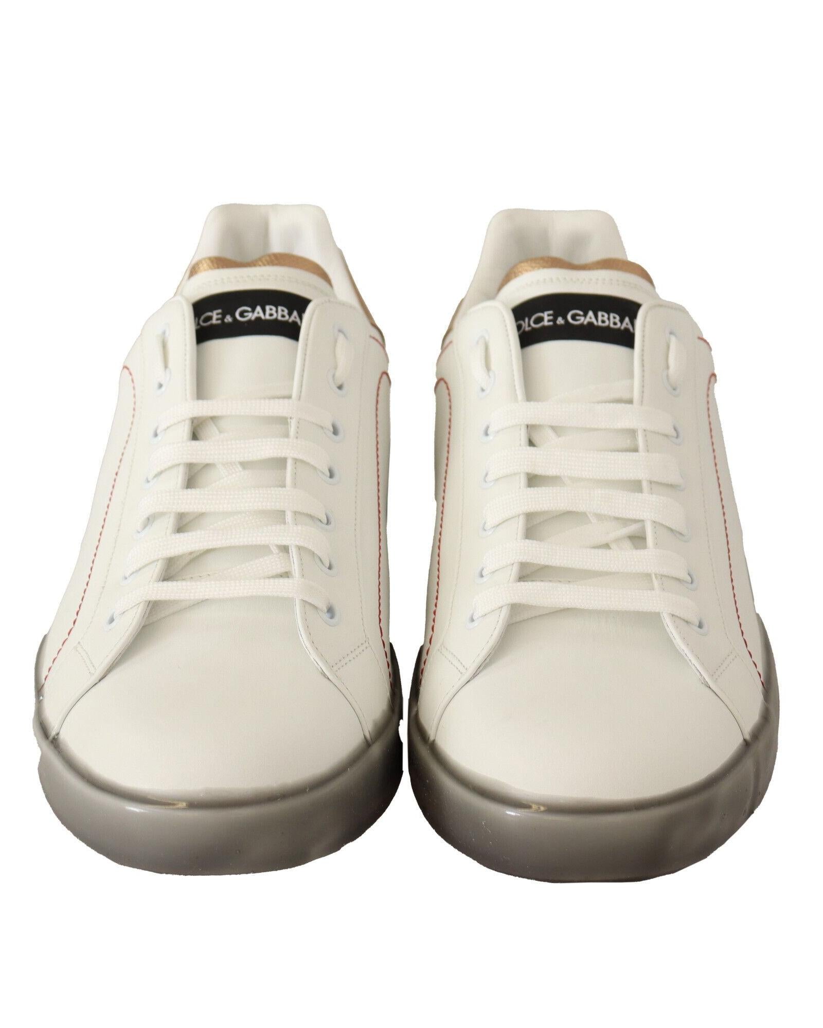 Dolce & Gabbana  Portofino Leather Sneakers White19