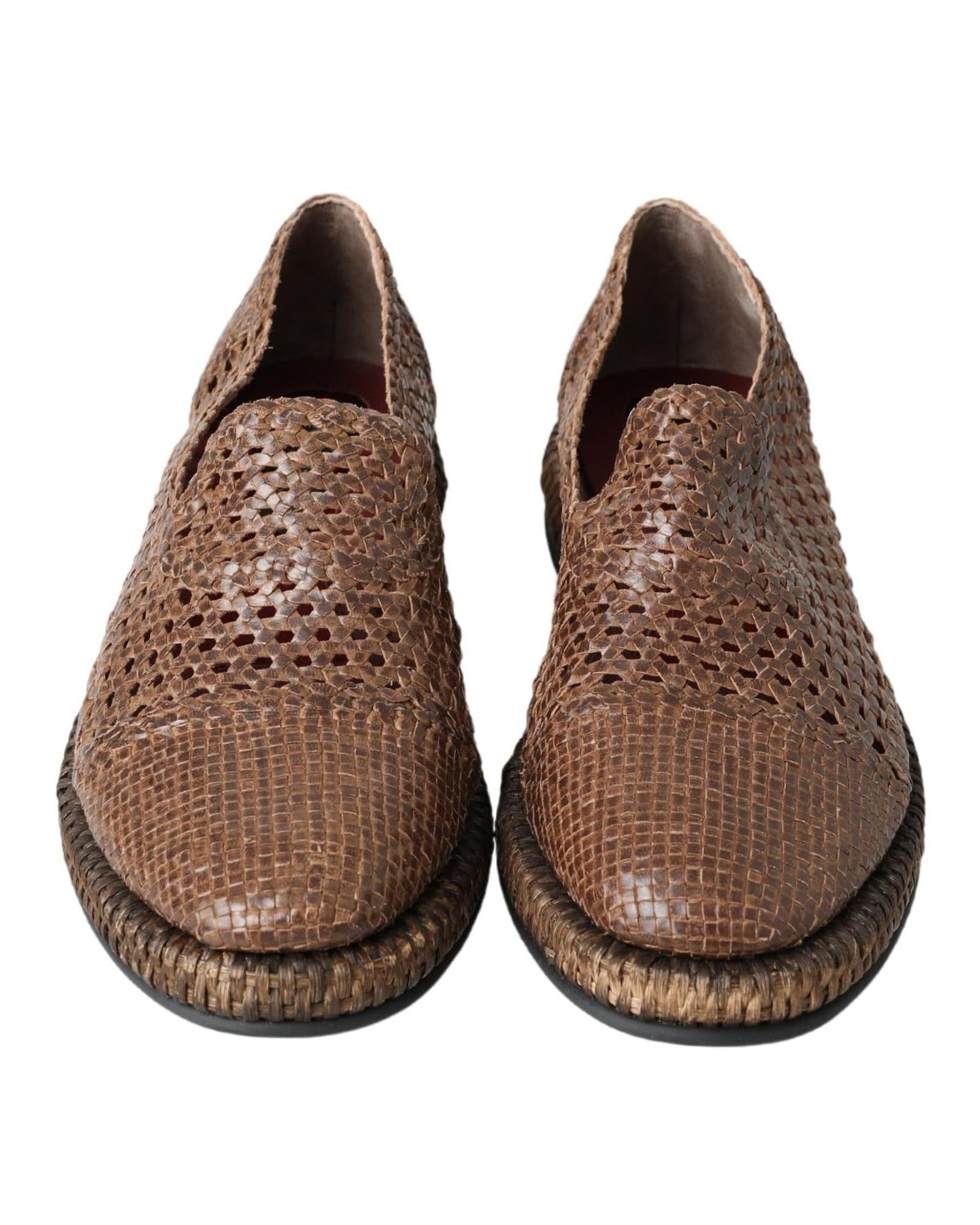 Dolce & Gabbana Woven Leather Slip-On Loafers19