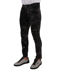 Dolce & Gabbana Patterned Slim Fit Jeans16