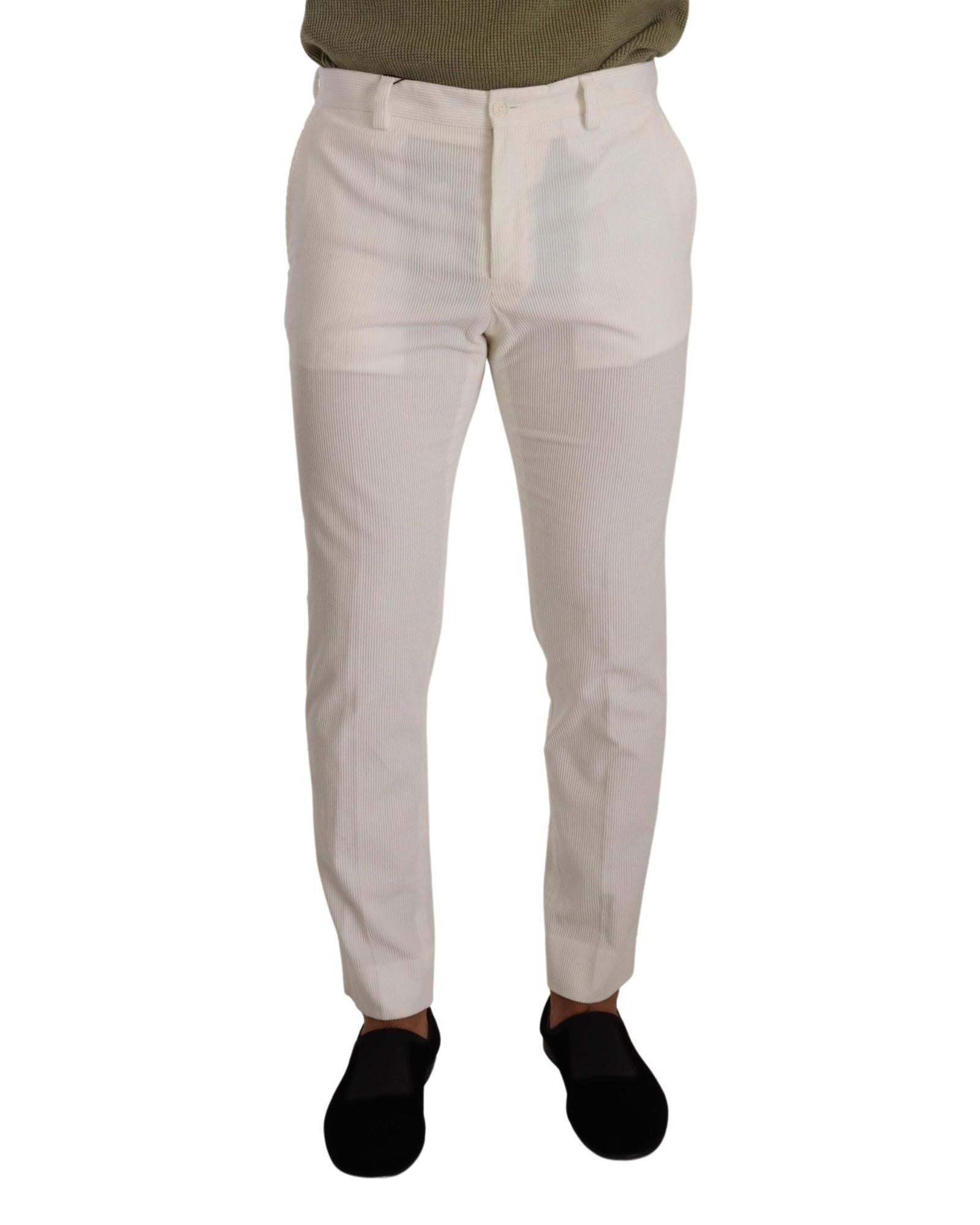 Dolce & Gabbana  Men's Slim Fit Corduroy Trousers