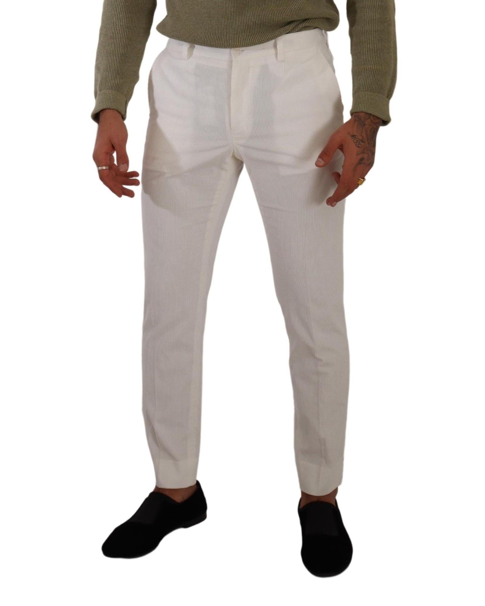 Dolce & Gabbana  Men's Slim Fit Corduroy Trousers