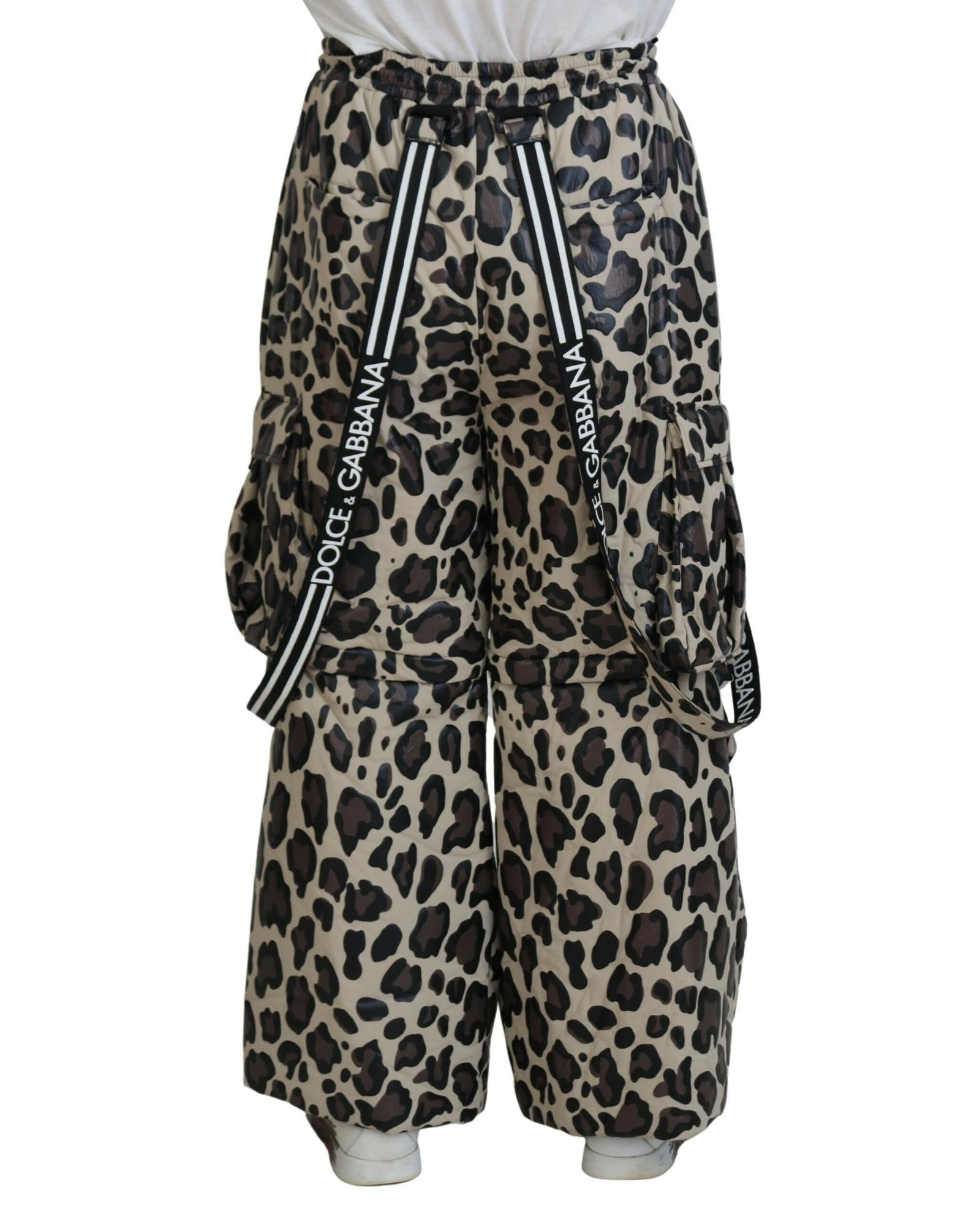 Dolce & Gabbana Leopard Print Snow Pants