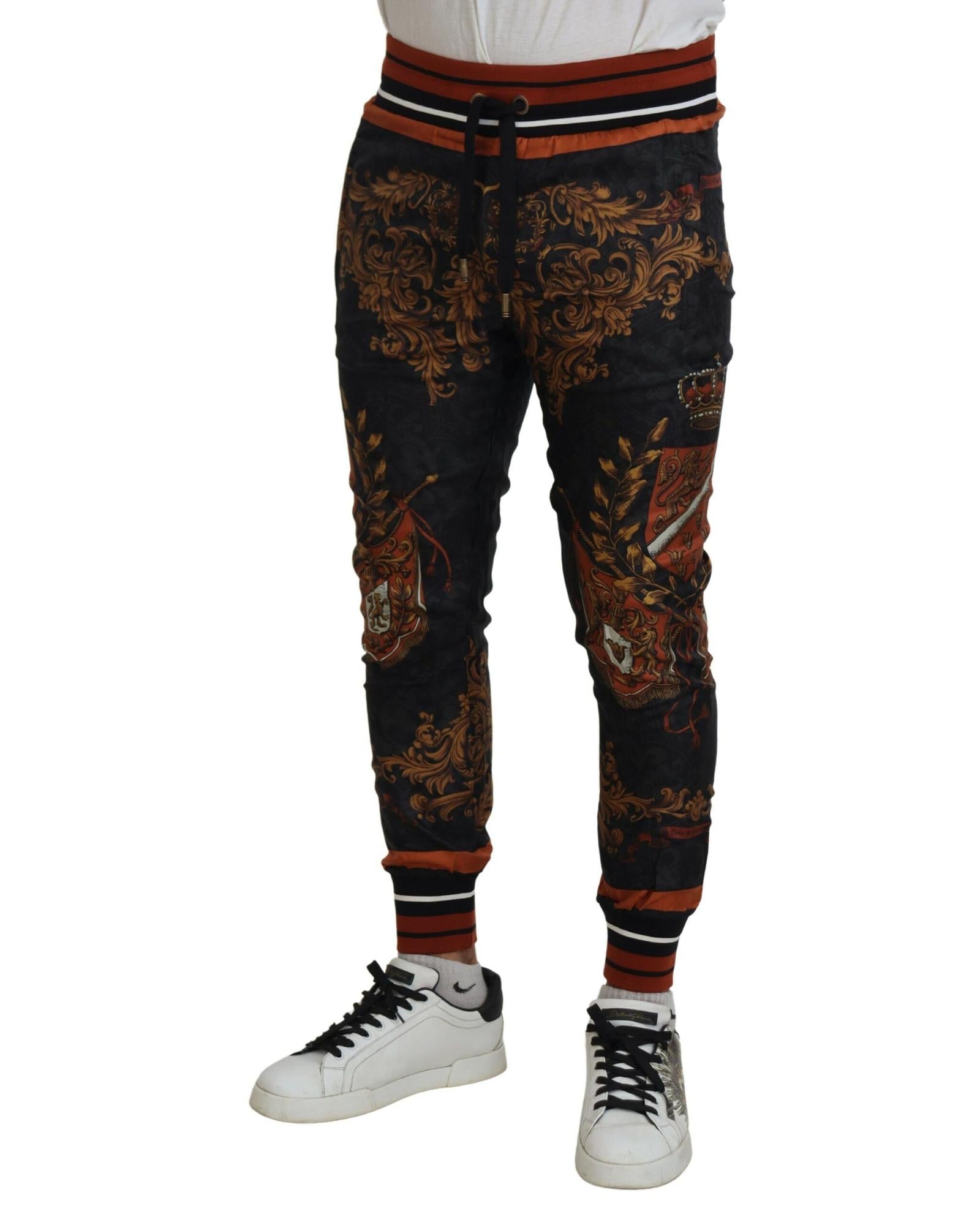 Dolce & Gabbana  Men's Baroque Print Jogger Pants