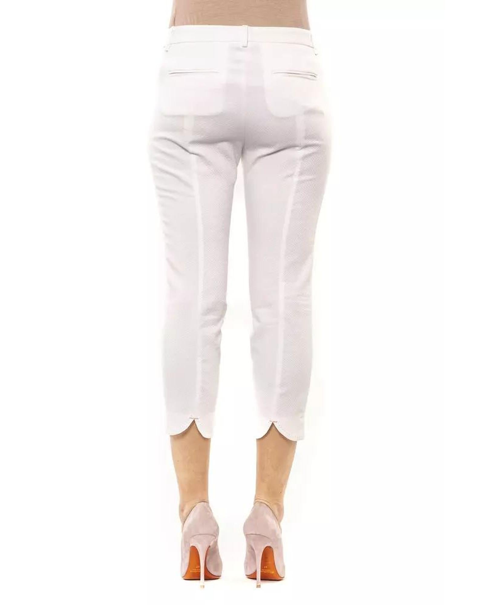 Peserico  Women's Cropped Pants in White