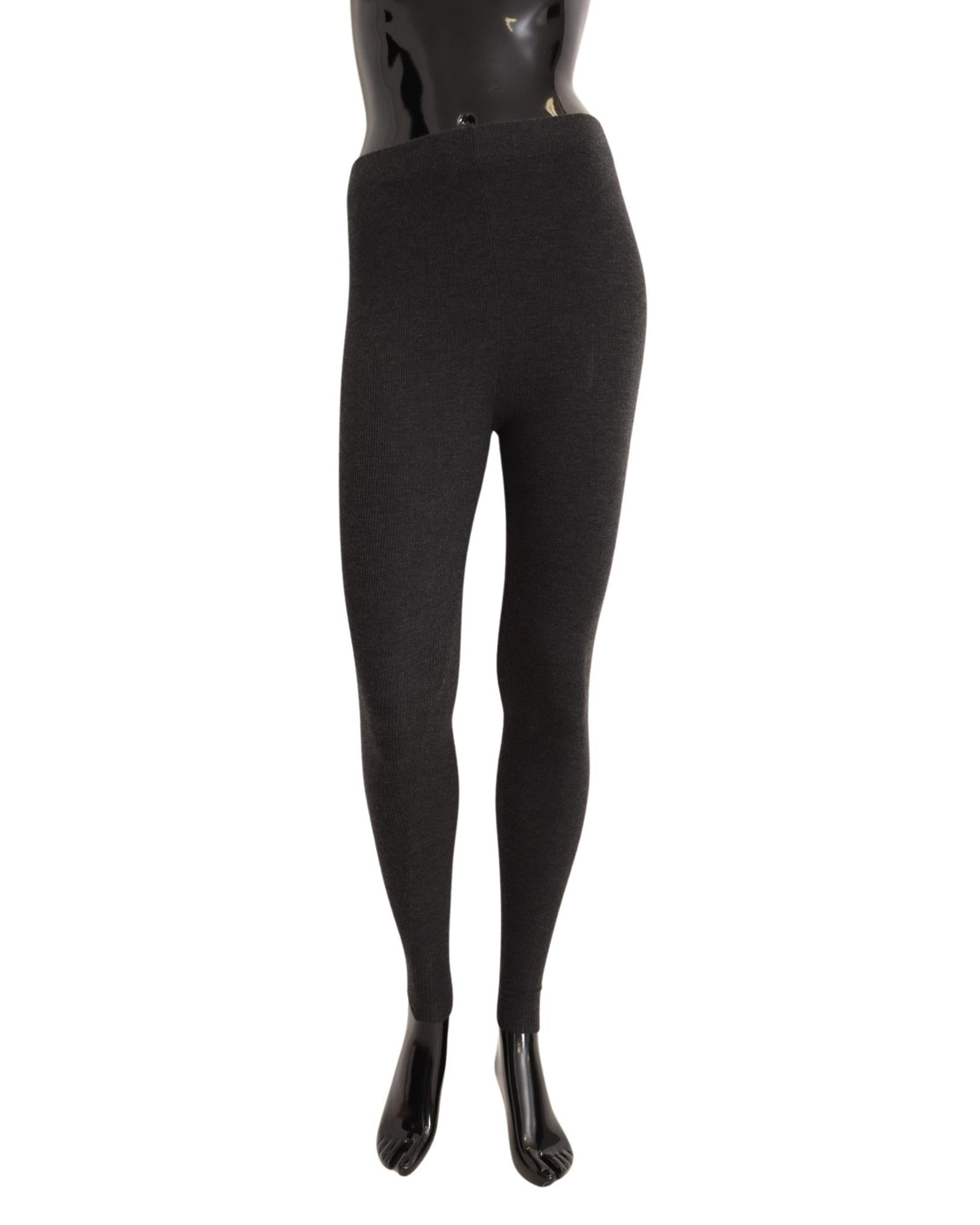 Dolce & Gabbana  Ribbed Leggings for Women - Black