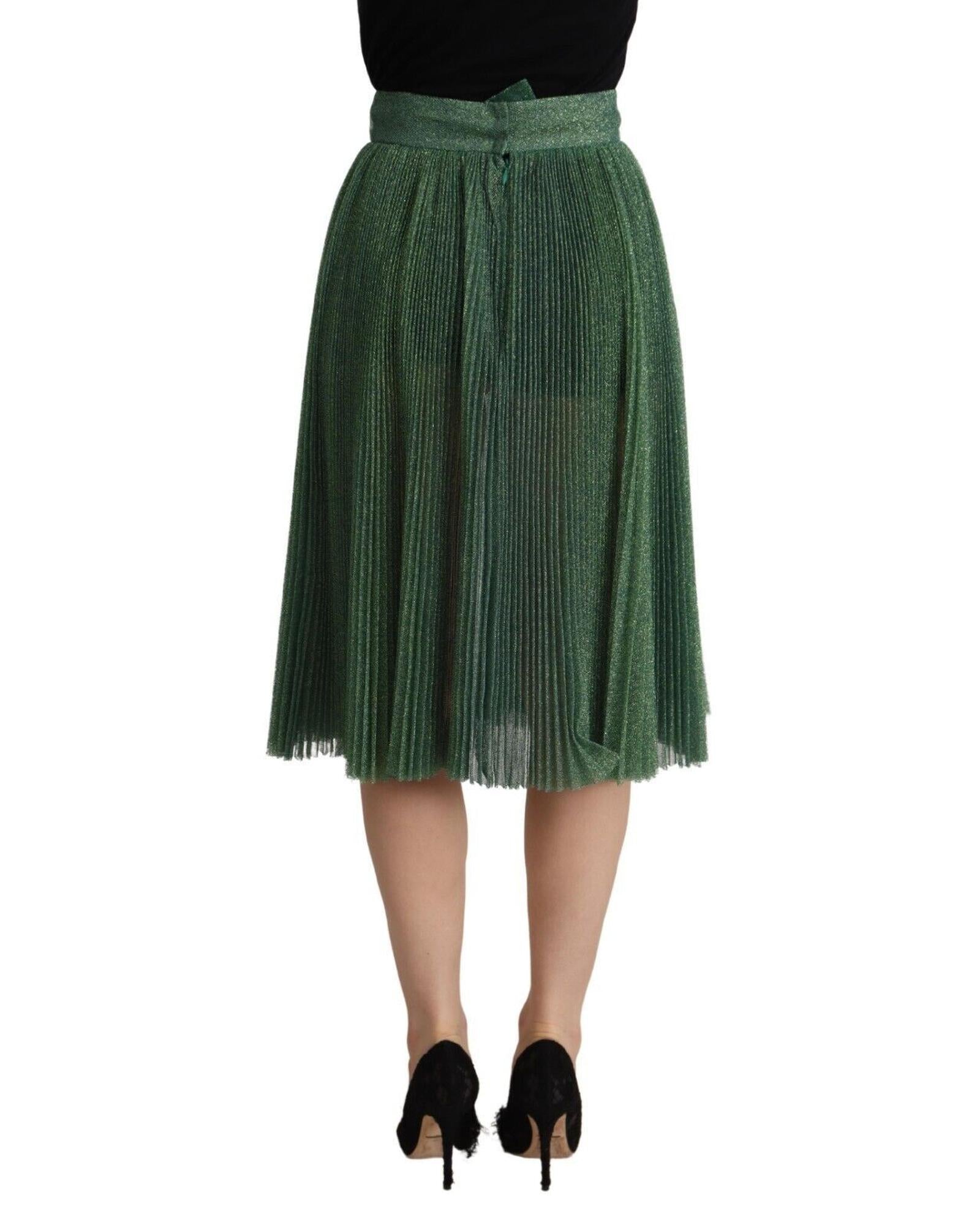 Dolce & Gabbana  Pleated Skirt Green