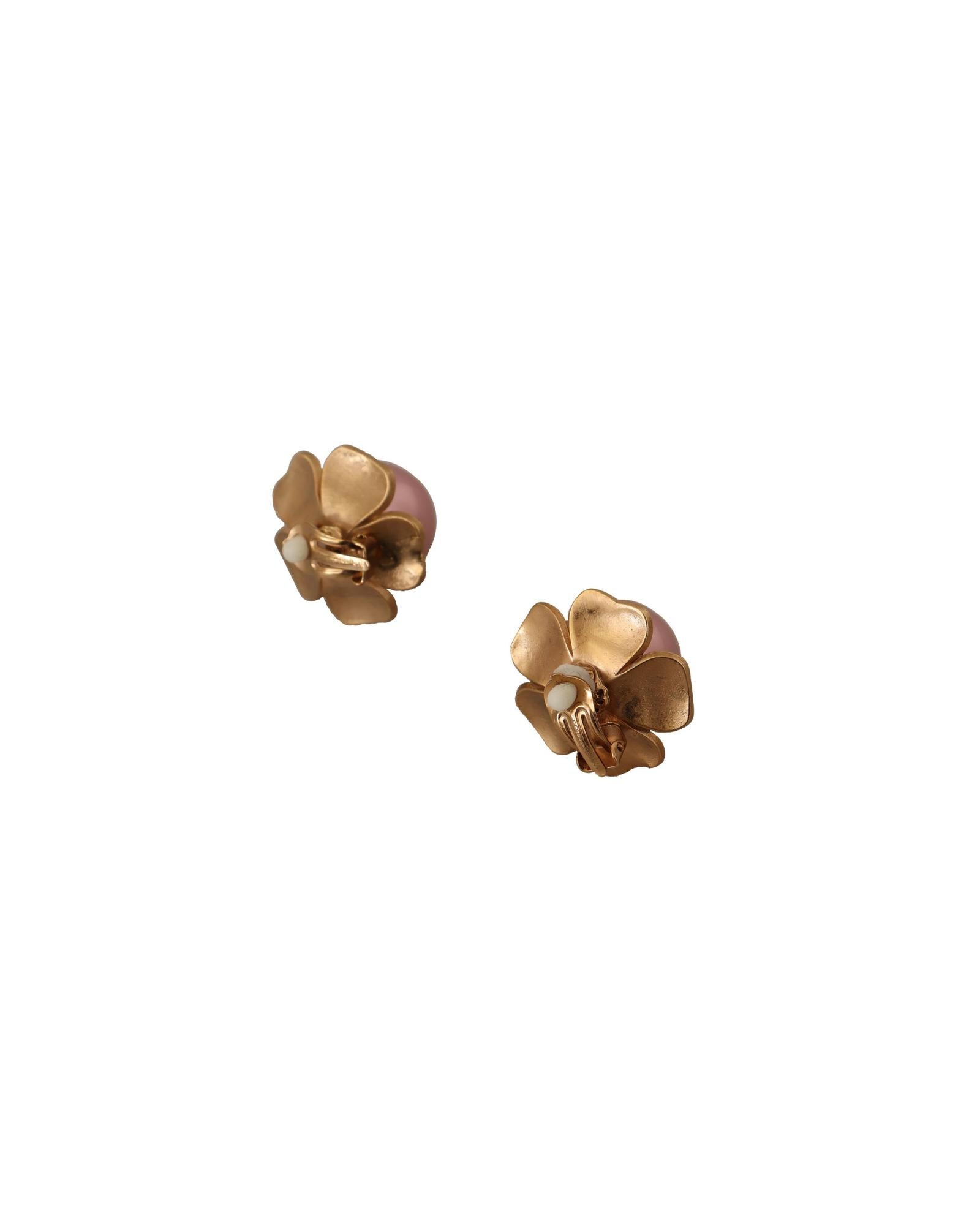 Dolce & Gabbana  Rose Pearl Earrings