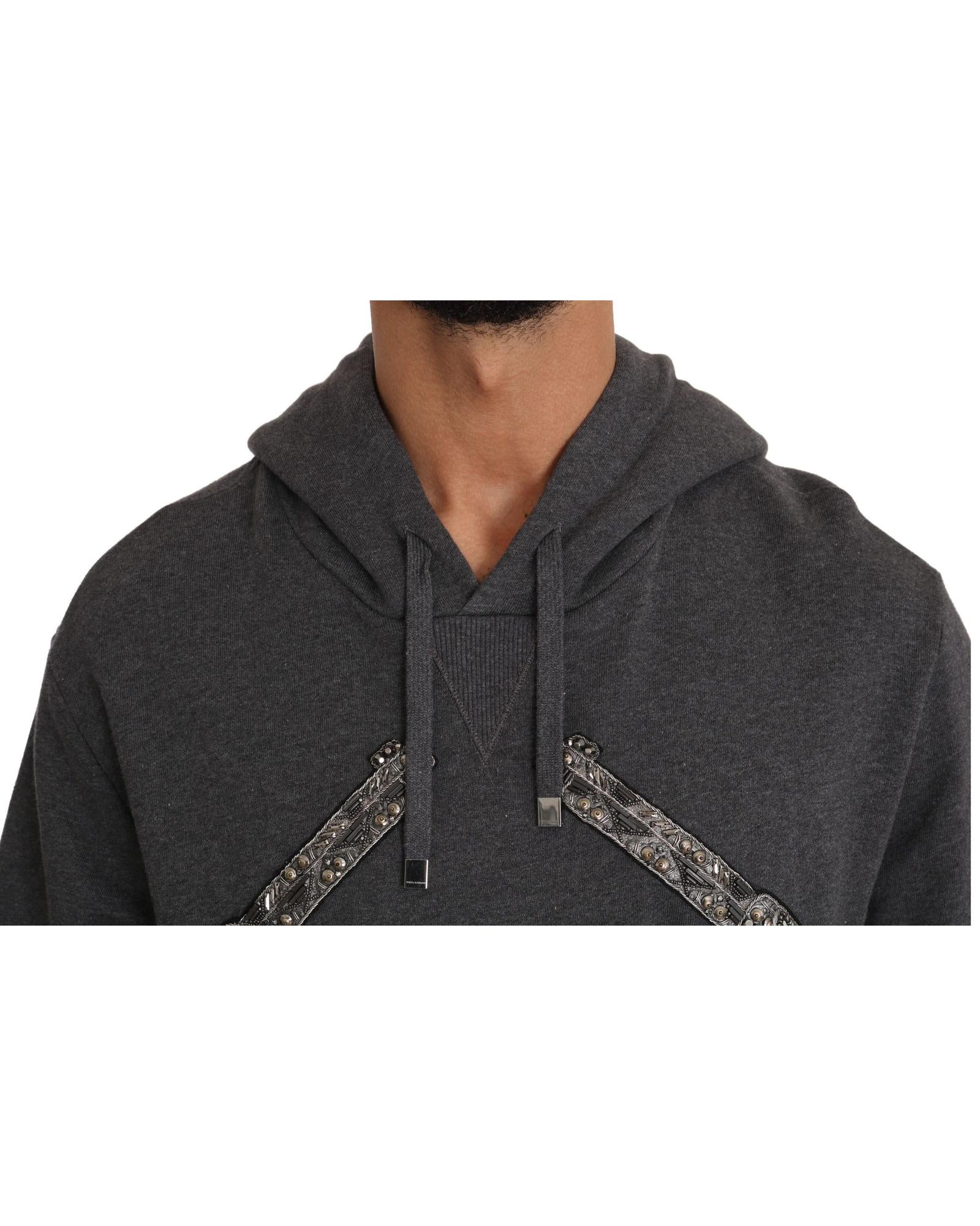 Dolce & Gabbana  Mens Gun & Heart Hoodie Sweatshirt