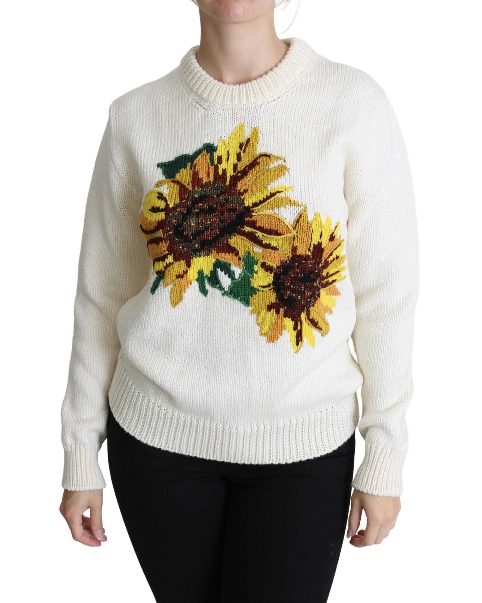 Dolce & Gabbana  Sunflower Knit Sweater